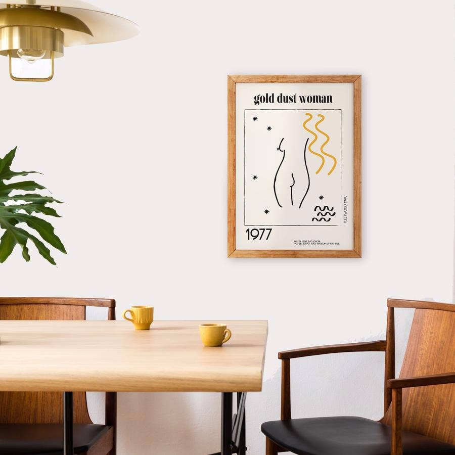 Gold Dust Woman Retro Giclée Art Print - Out of the Blue