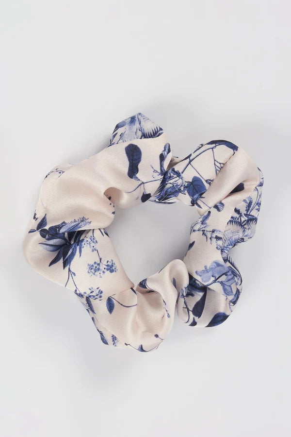 Bow & Scrunchie - Bloomin Toile Blue - Out of the Blue