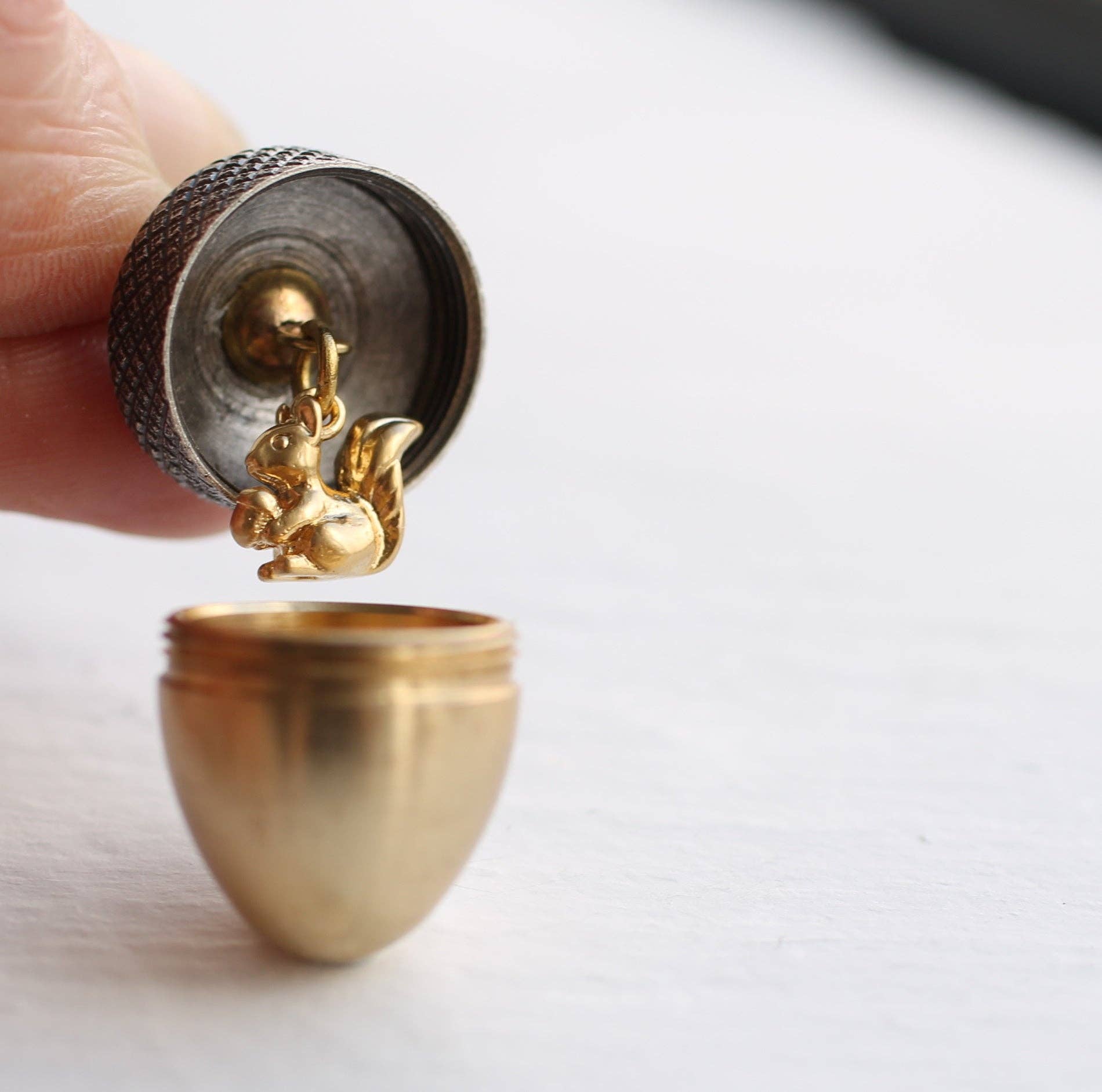 Acorn Locket Necklace - Out of the Blue
