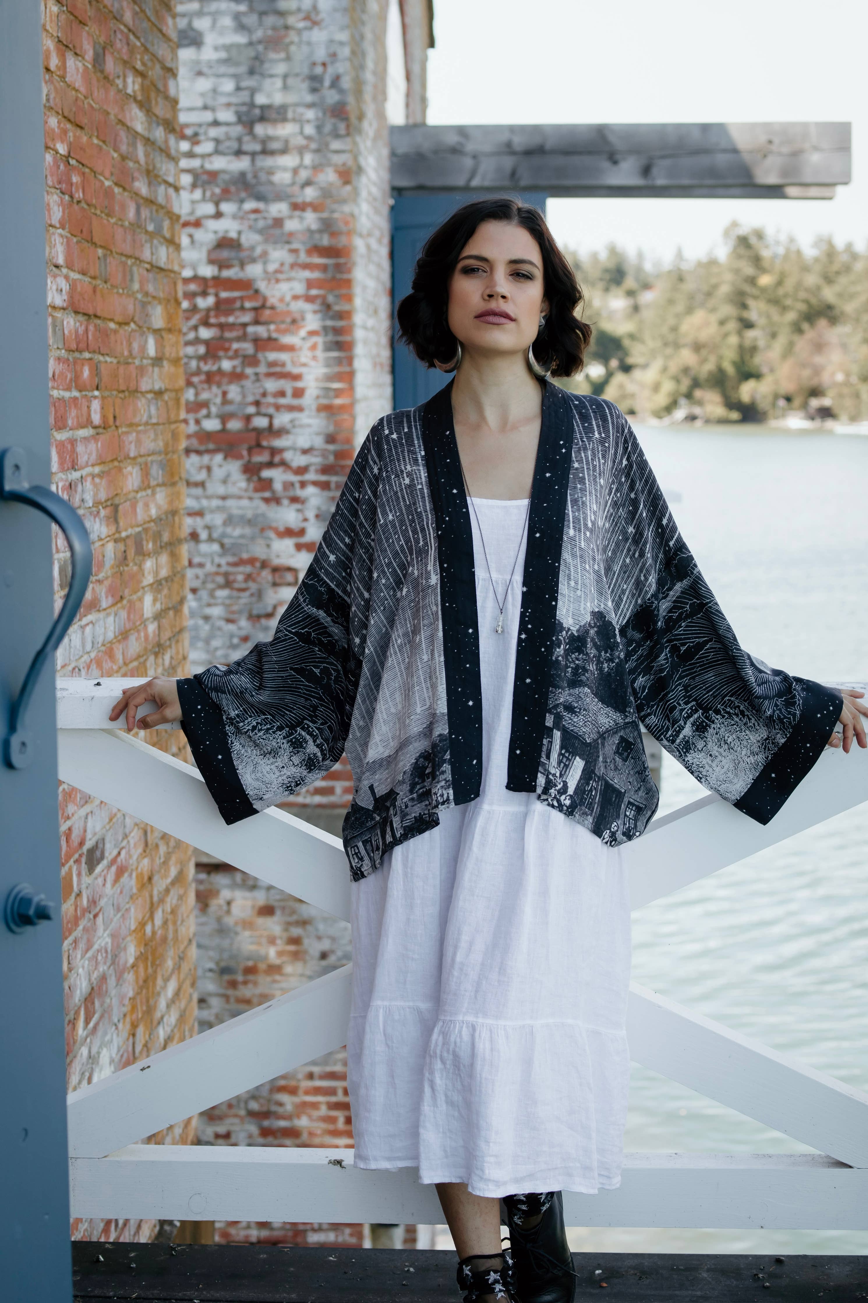 Stargazer Cropped Jacket - Out of the Blue