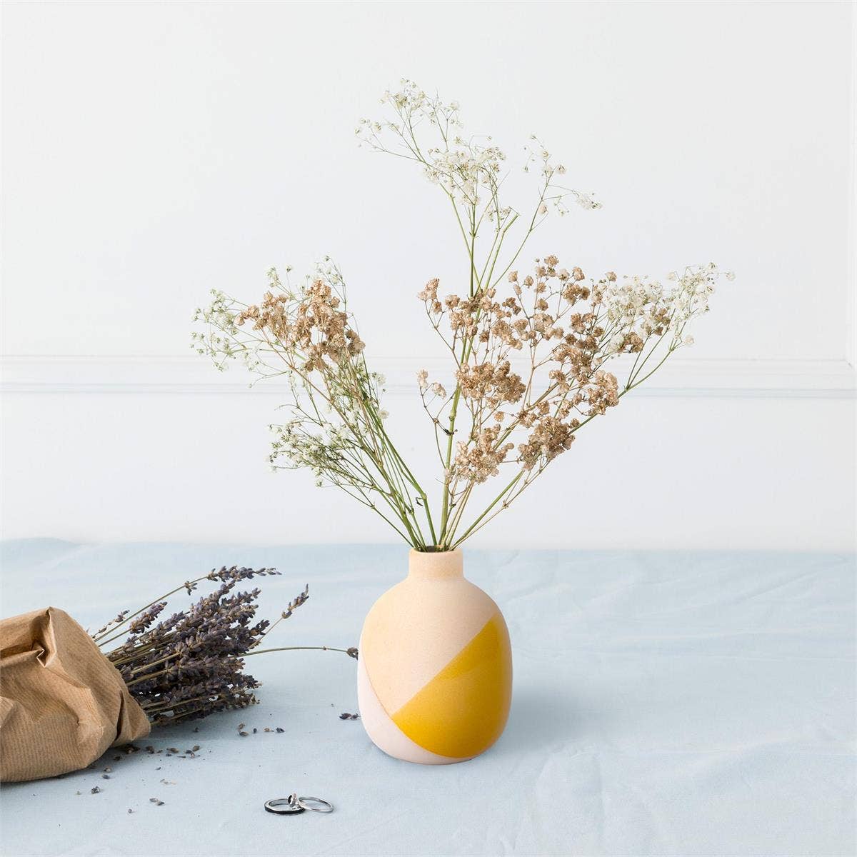 Truu Design Dipped Glaze Bud Vase, 3"D x 4"H - Out of the Blue