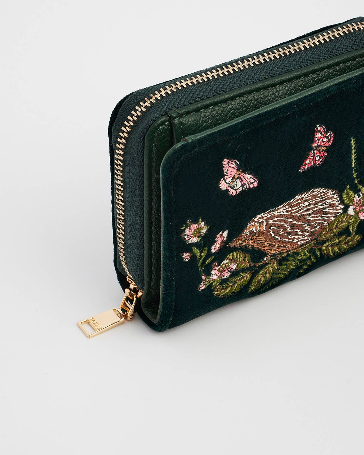 Hedgehog Embroidered Wallet