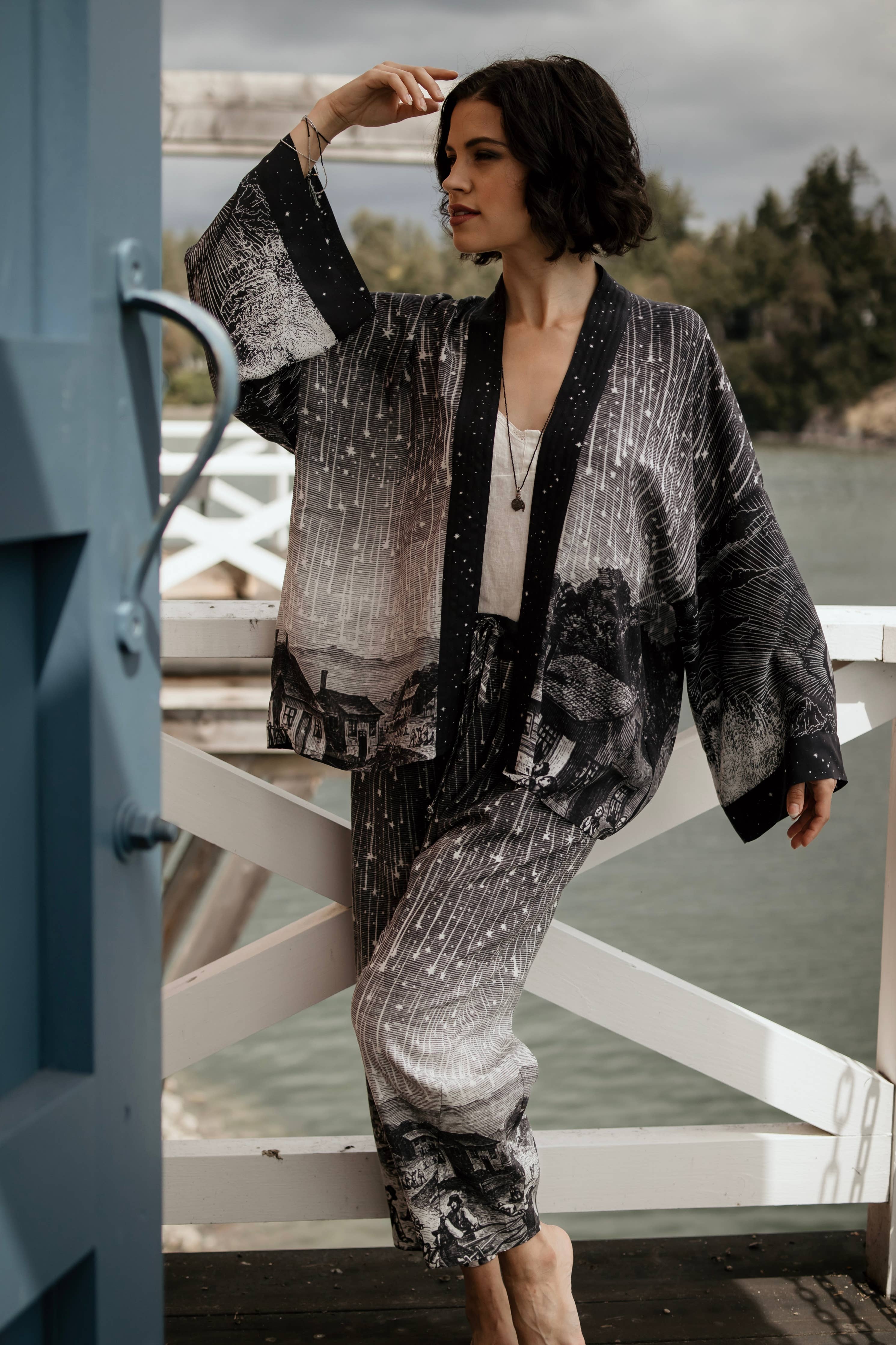 Stargazer Cropped Jacket - Out of the Blue