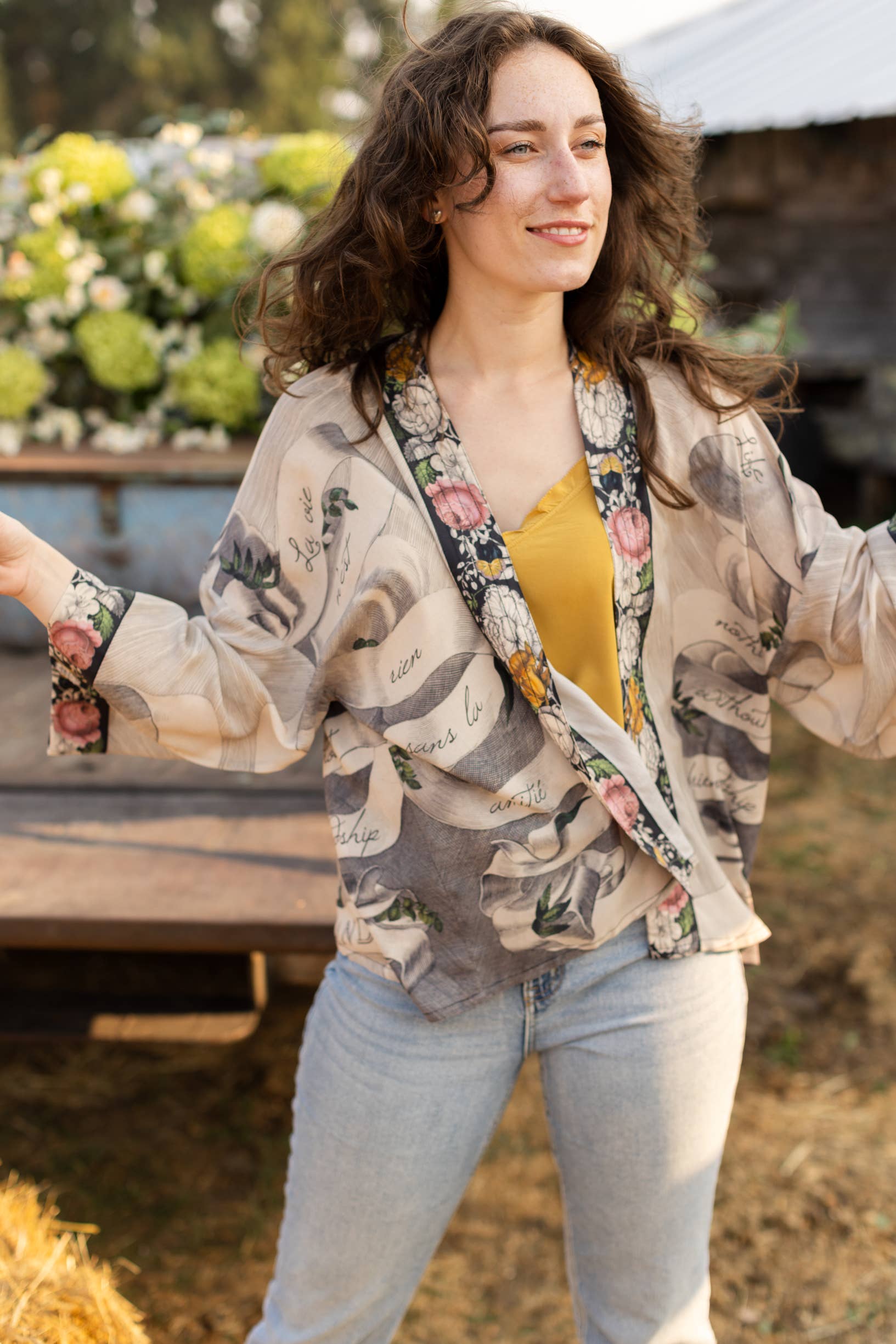Take My Hand Bamboo Jacket - Out of the Blue