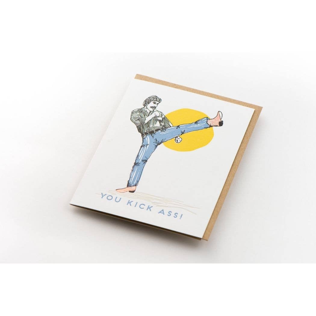 You Kick Ass Throwback Card - Out of the Blue
