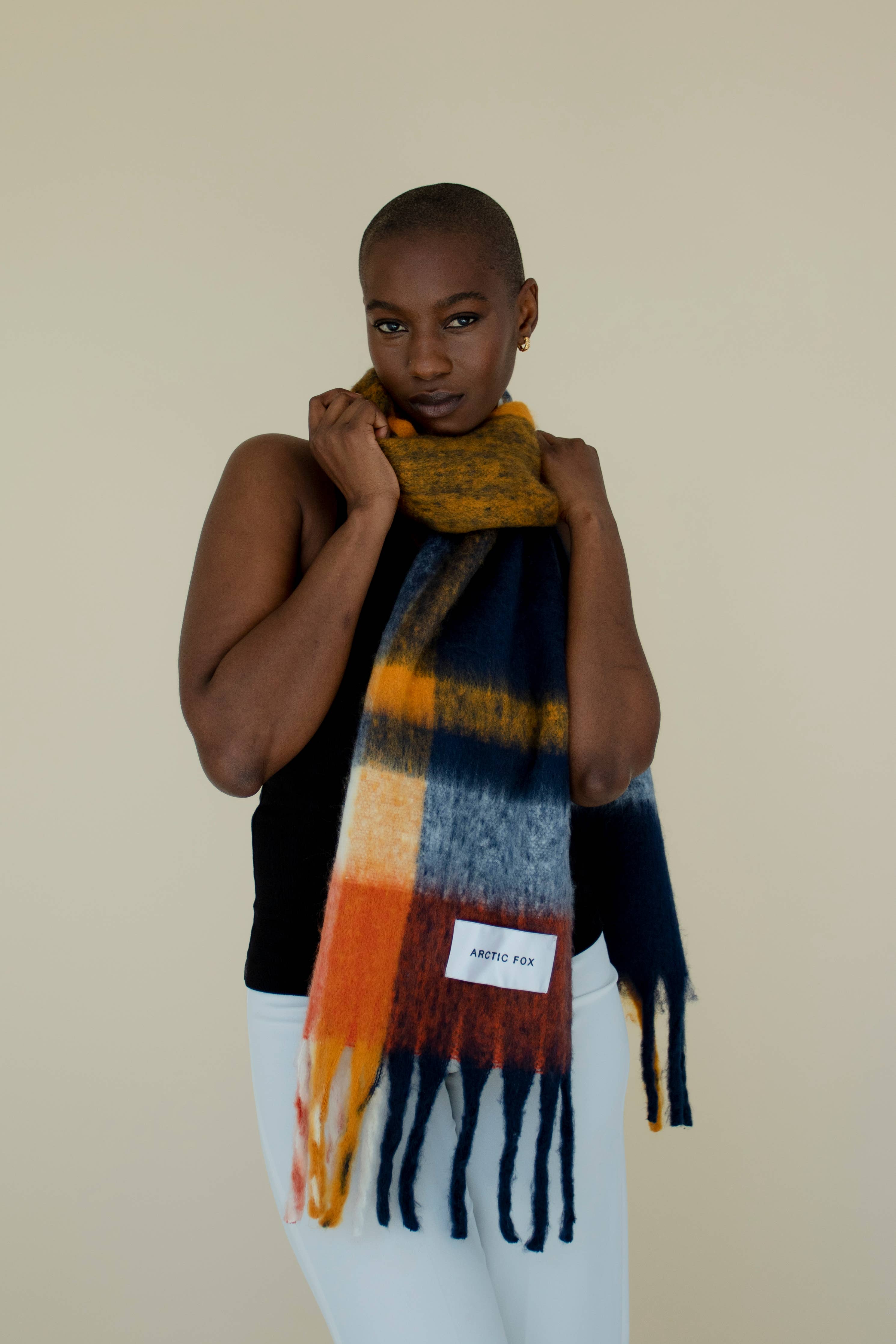 The Stockholm Scarf - 100% Recycled - Midnight Summer - AW23 - Out of the Blue