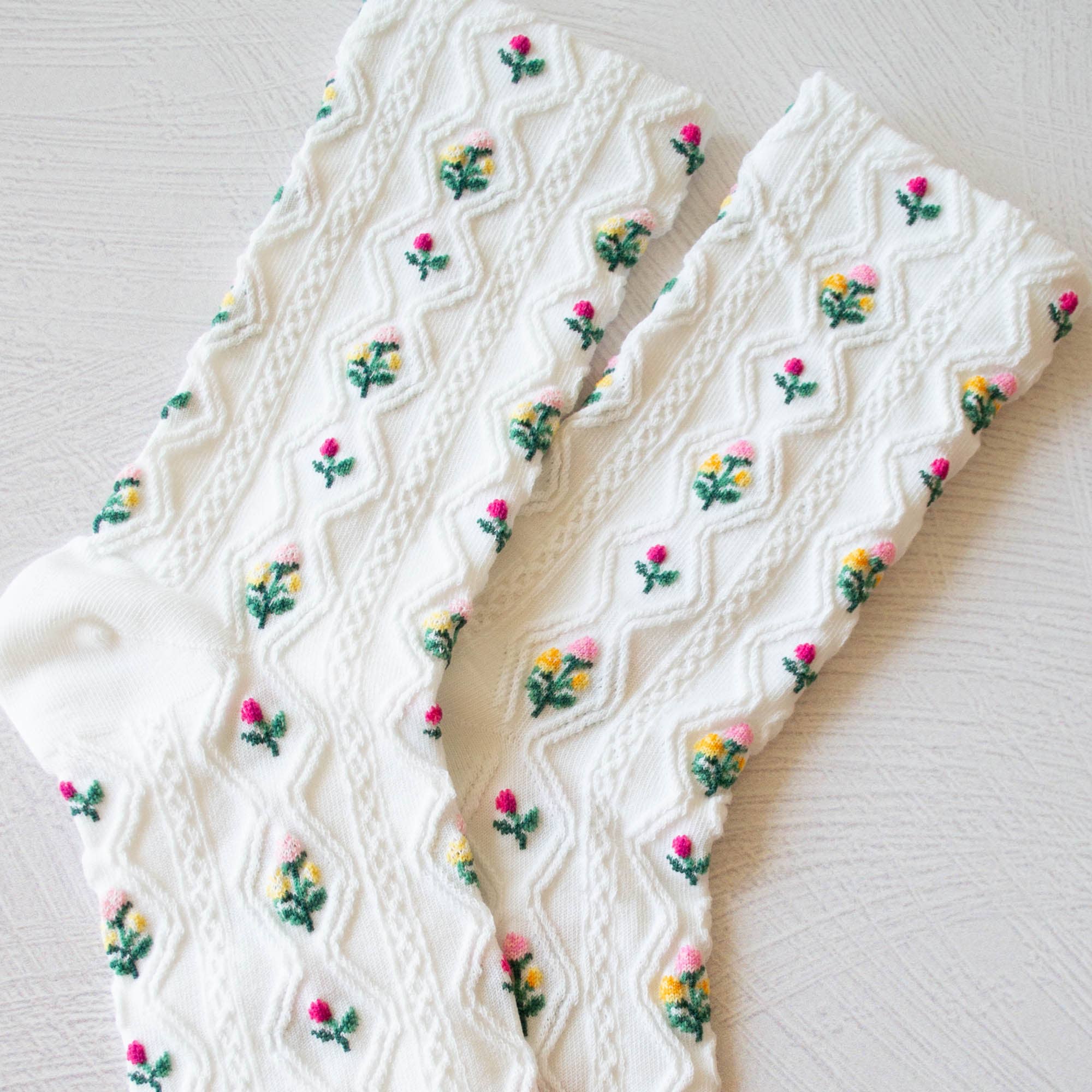 Romantic Floral Socks - Out of the Blue