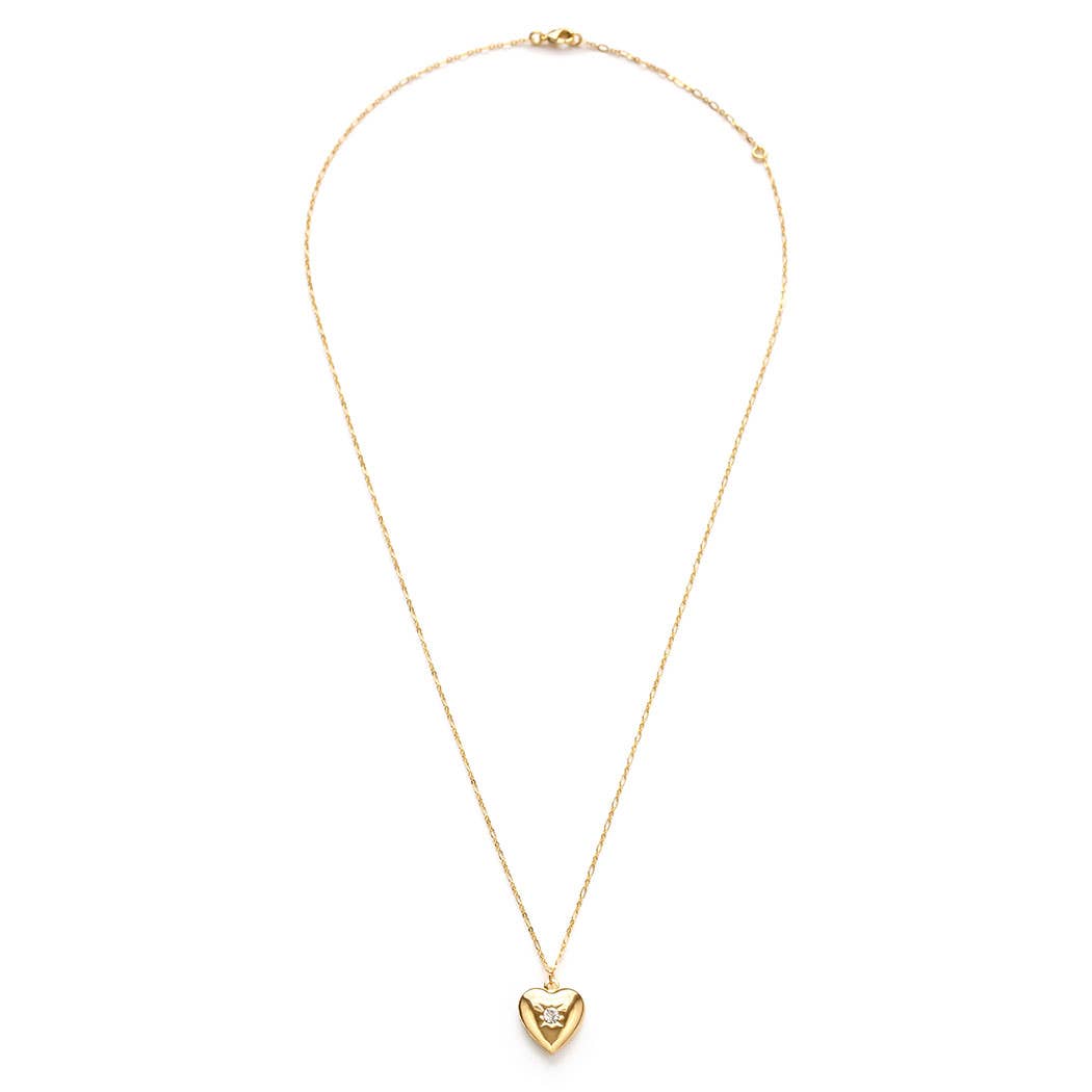 Crystal Heart Locket - Out of the Blue
