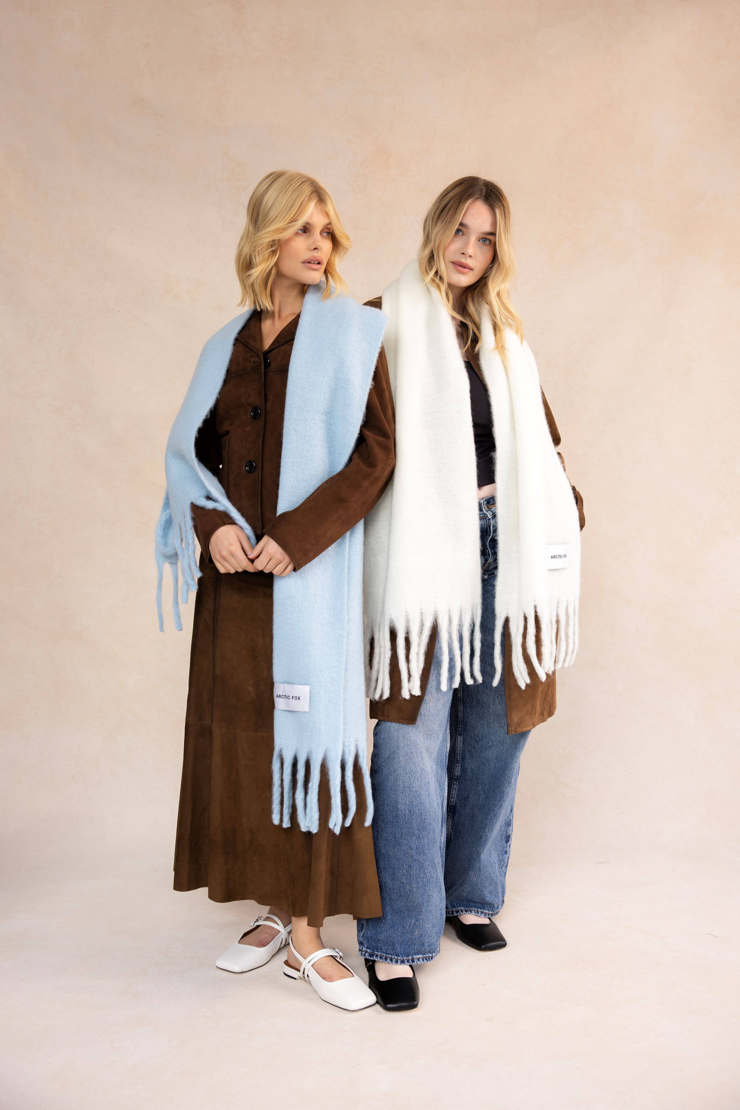 The Stockholm Scarf - 100% Recycled - Glacier Blue - FW25 - Out of the Blue