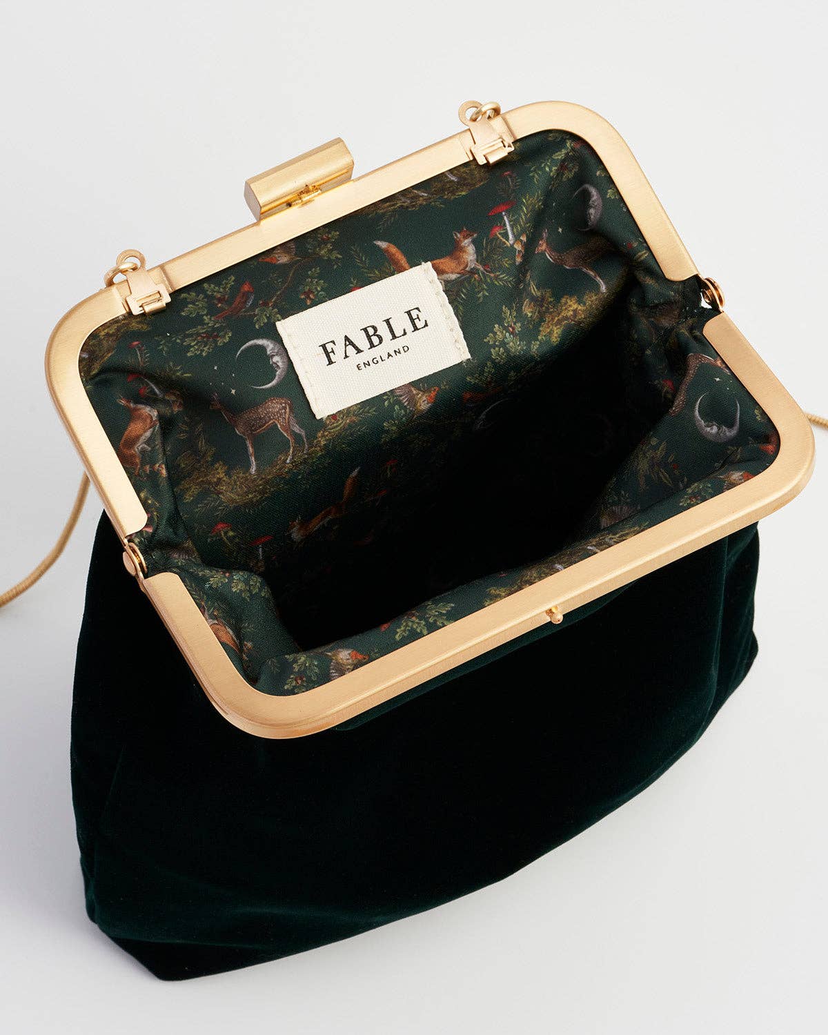 Into The Woods Green Clutch Bag - Out of the Blue