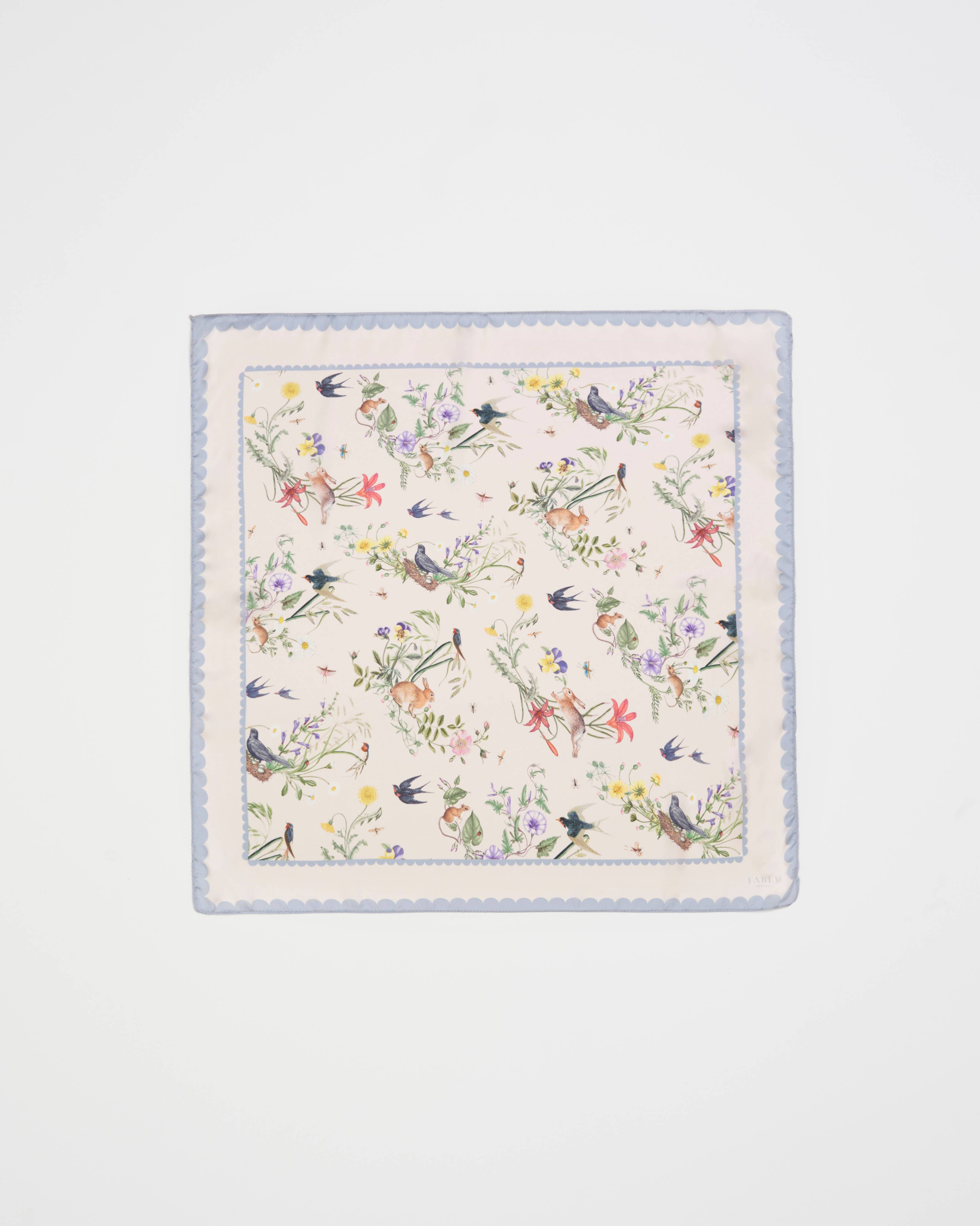 FABLE Running Bunny Toile Square Scarf