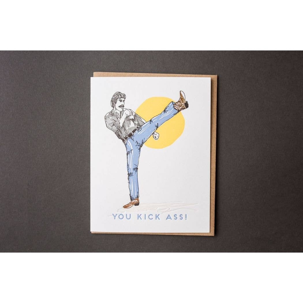You Kick Ass Throwback Card - Out of the Blue