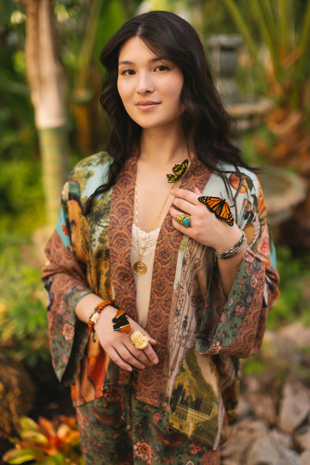 Secret Garden Cropped Jacket - Out of the Blue