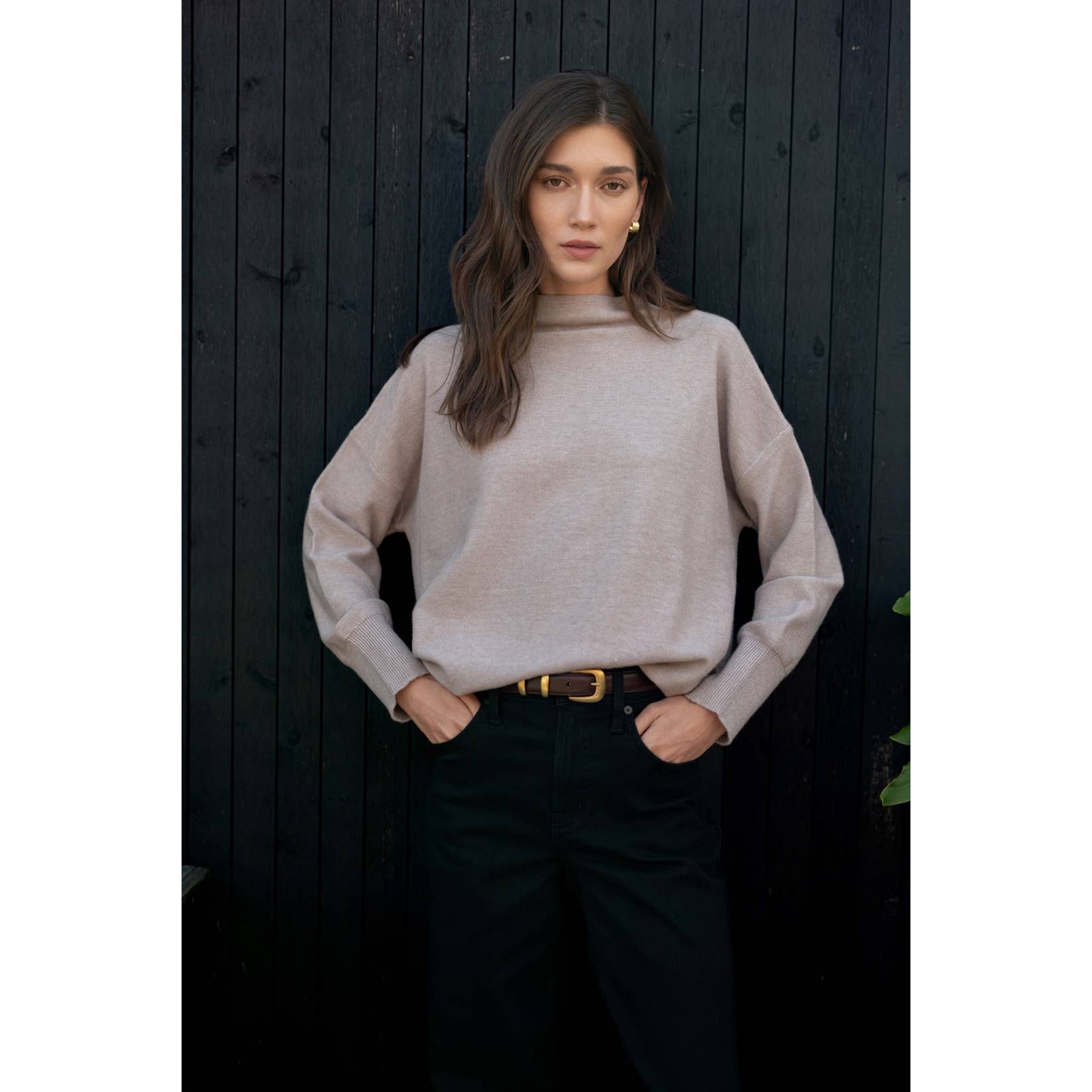 MOCK NECK SWEATER - Out of the Blue