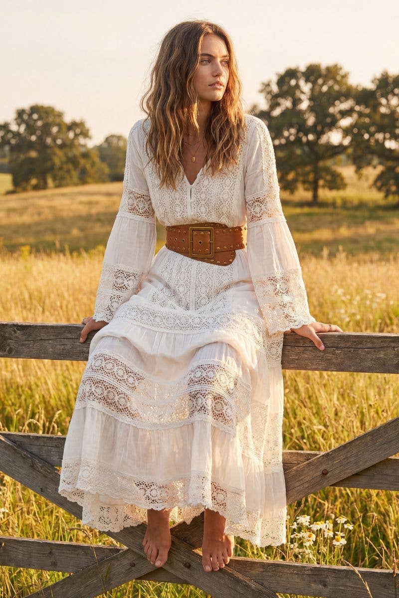 NOX Light Brown Leather Sash Belt - Out of the Blue