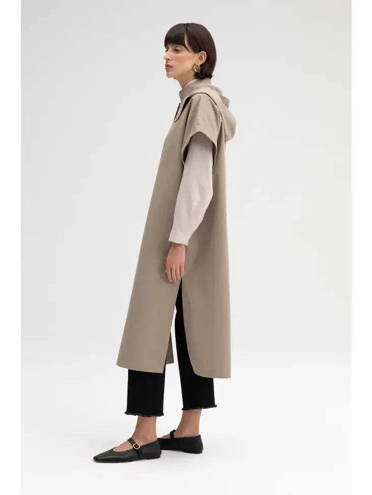 HOODED TRENCH COAT - Out of the Blue