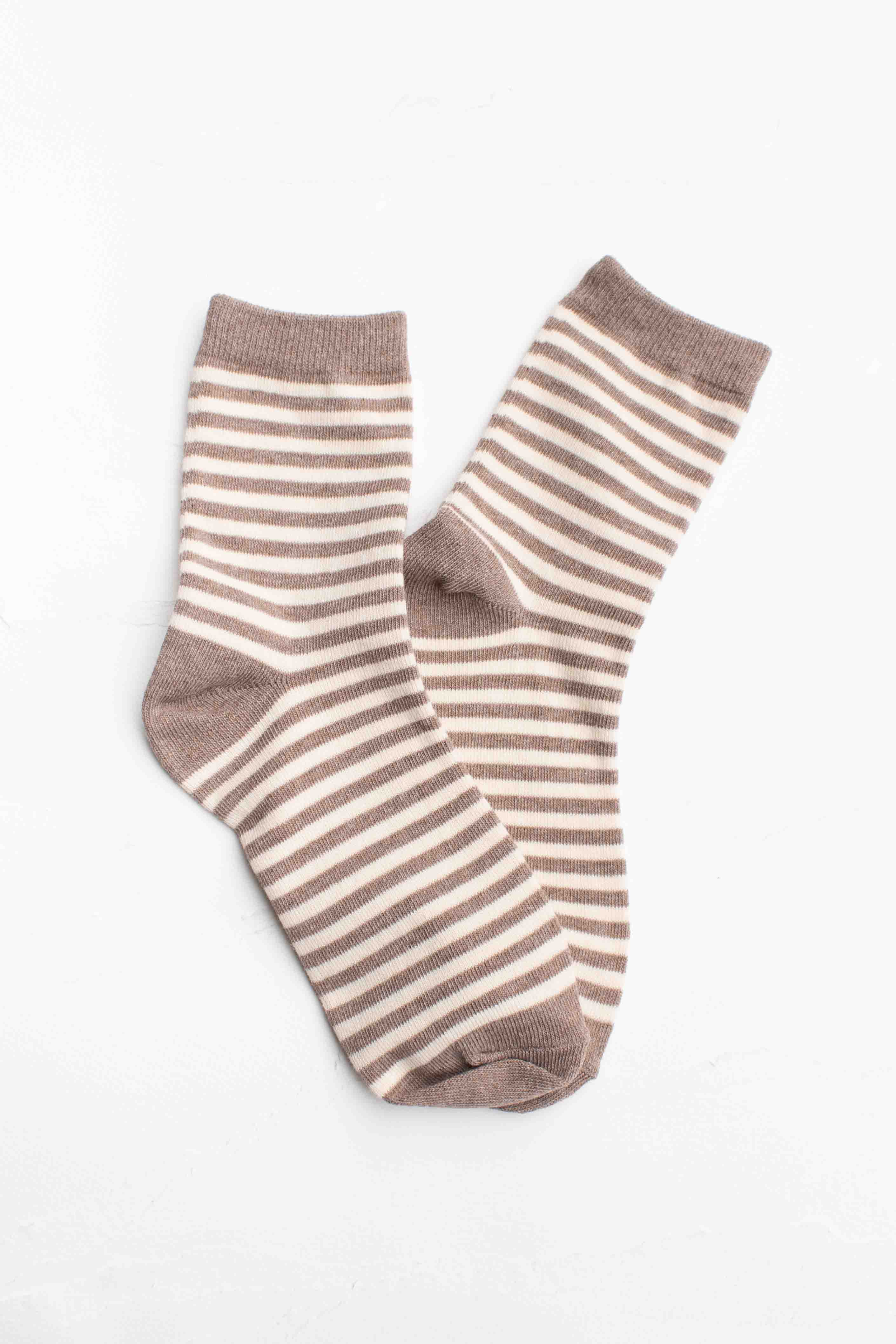 Rasberry Stripe Socks - Out of the Blue