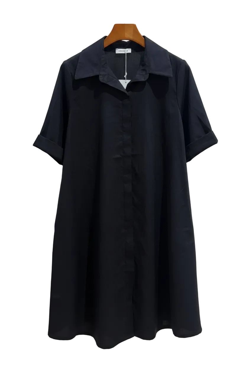 Cotton Swing Dress - Out of the Blue