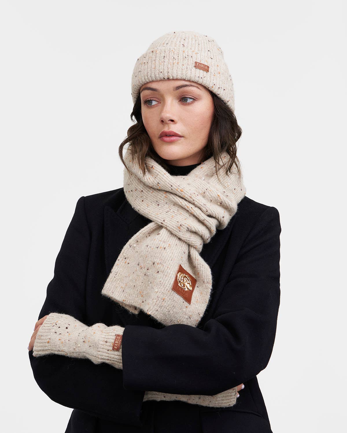 Donegal Scarf - Taupe