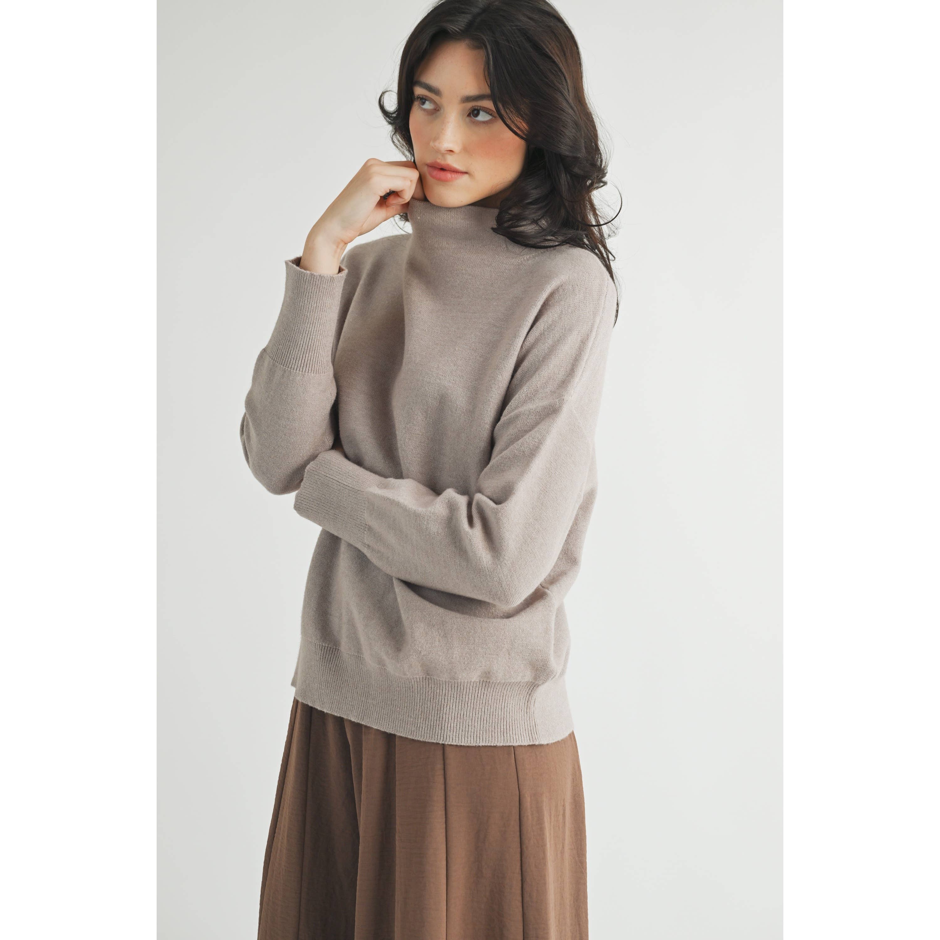 MOCK NECK SWEATER - Out of the Blue