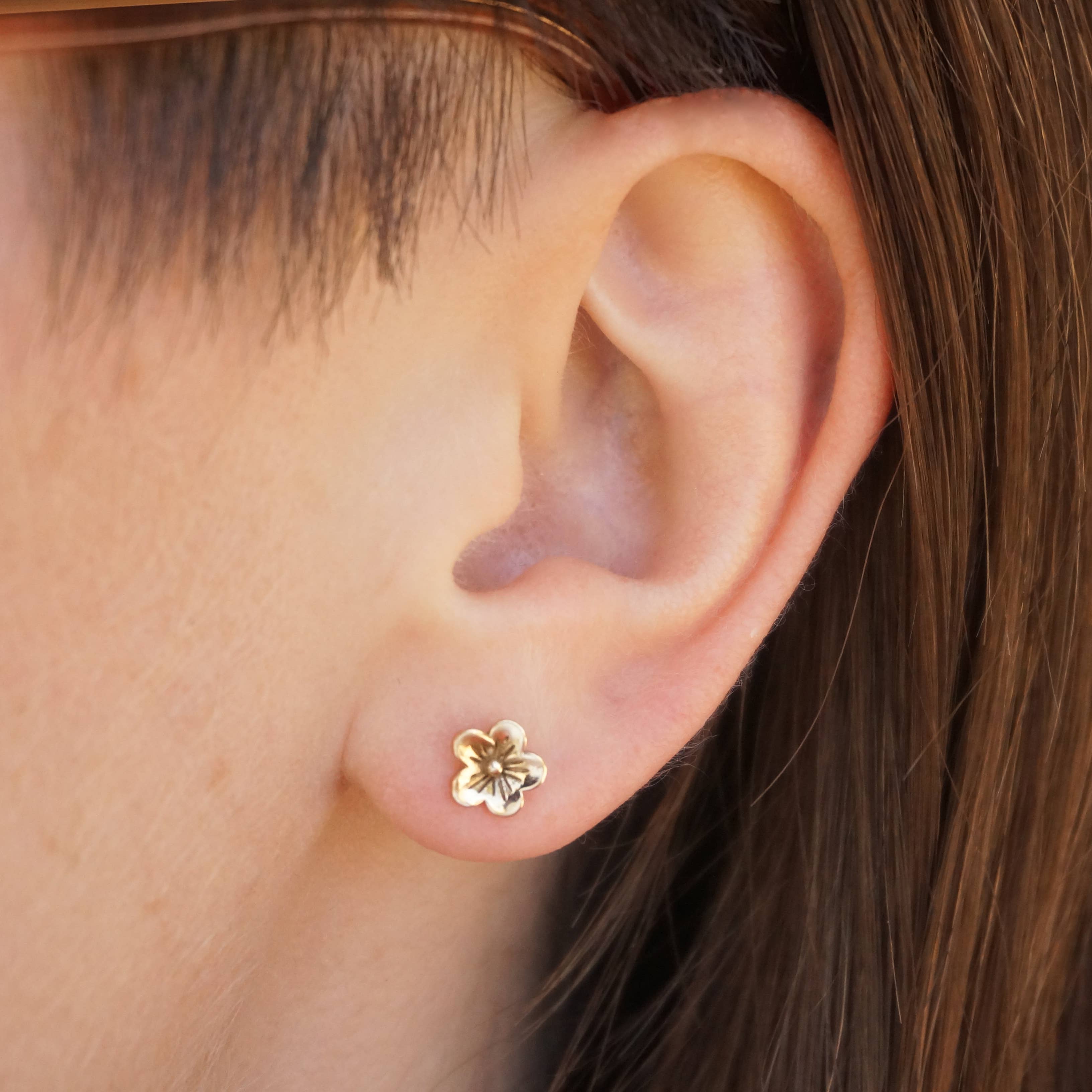 Cherry Blossom Stud Earrings - Out of the Blue