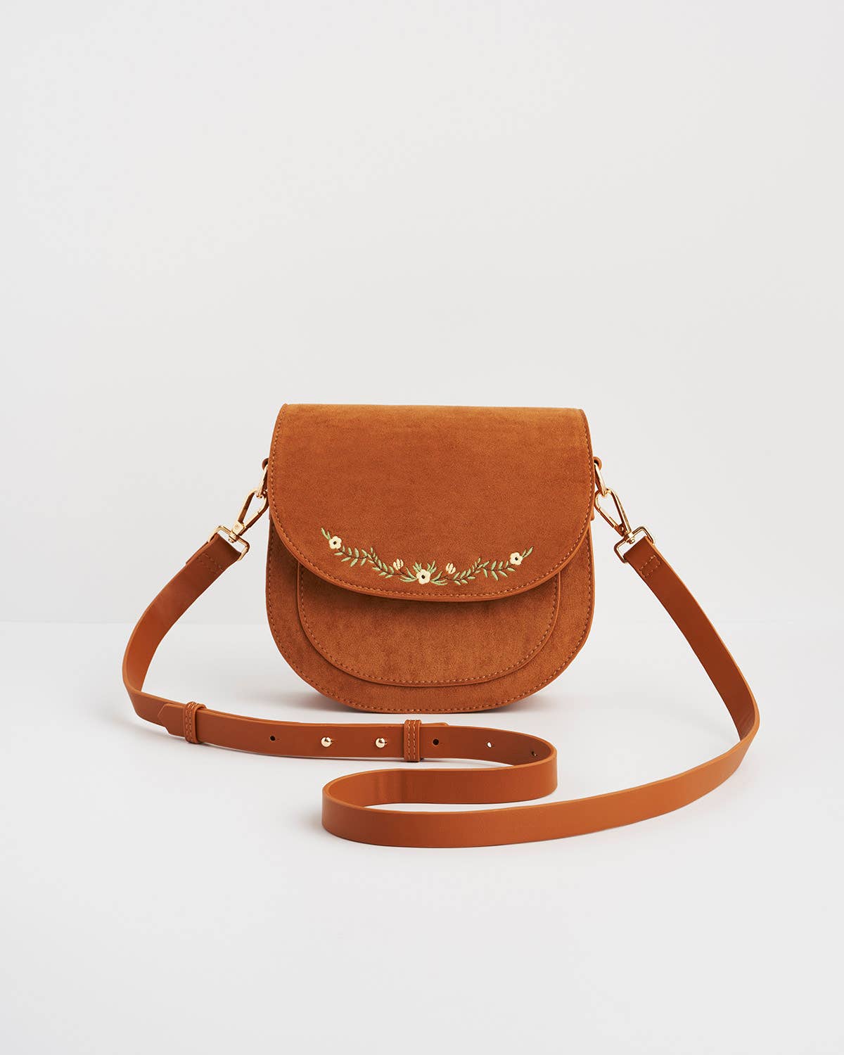 Floral Embroidered Purse - Out of the Blue