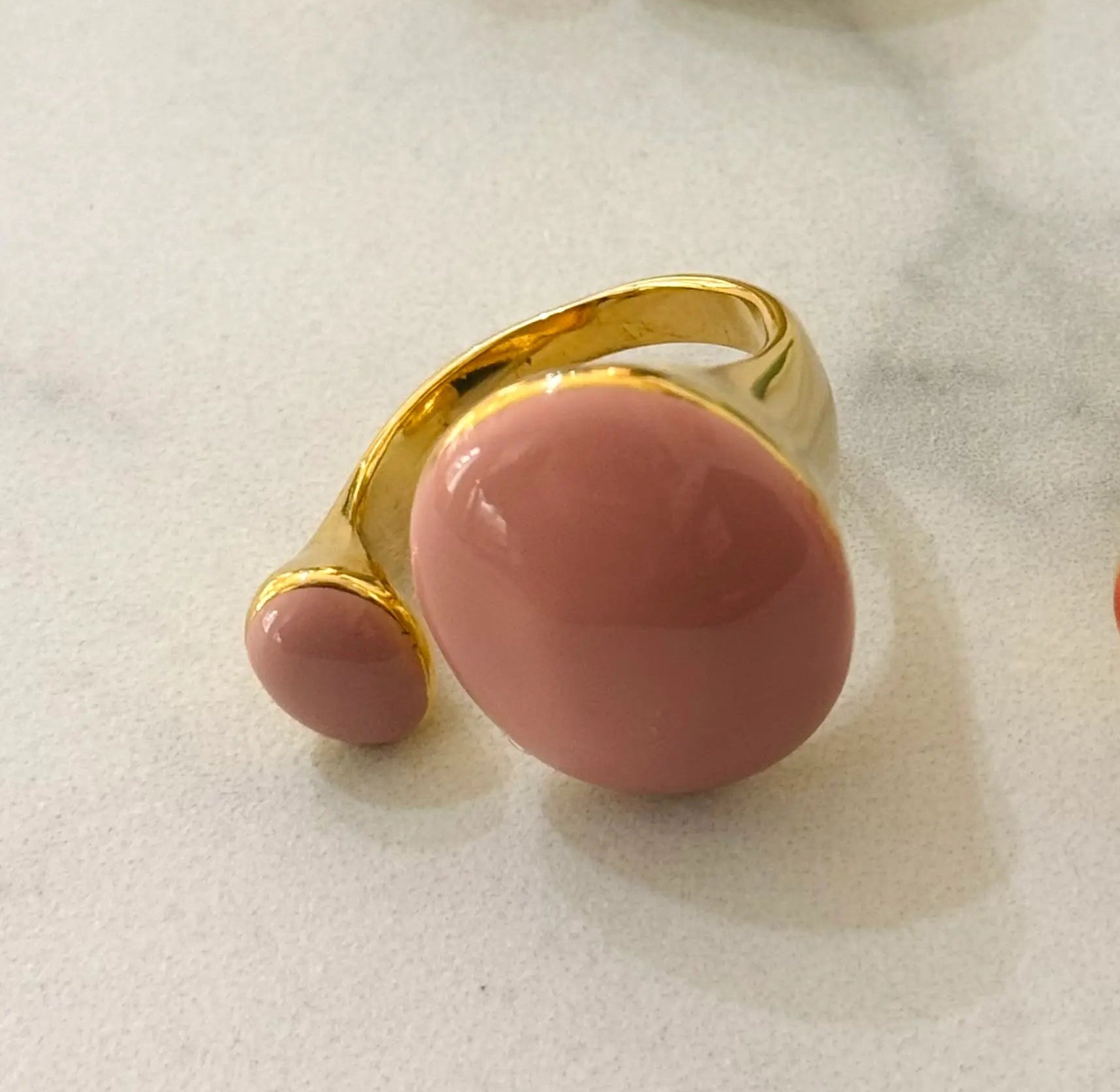 Morris Stainless Enamel Ring - Out of the Blue