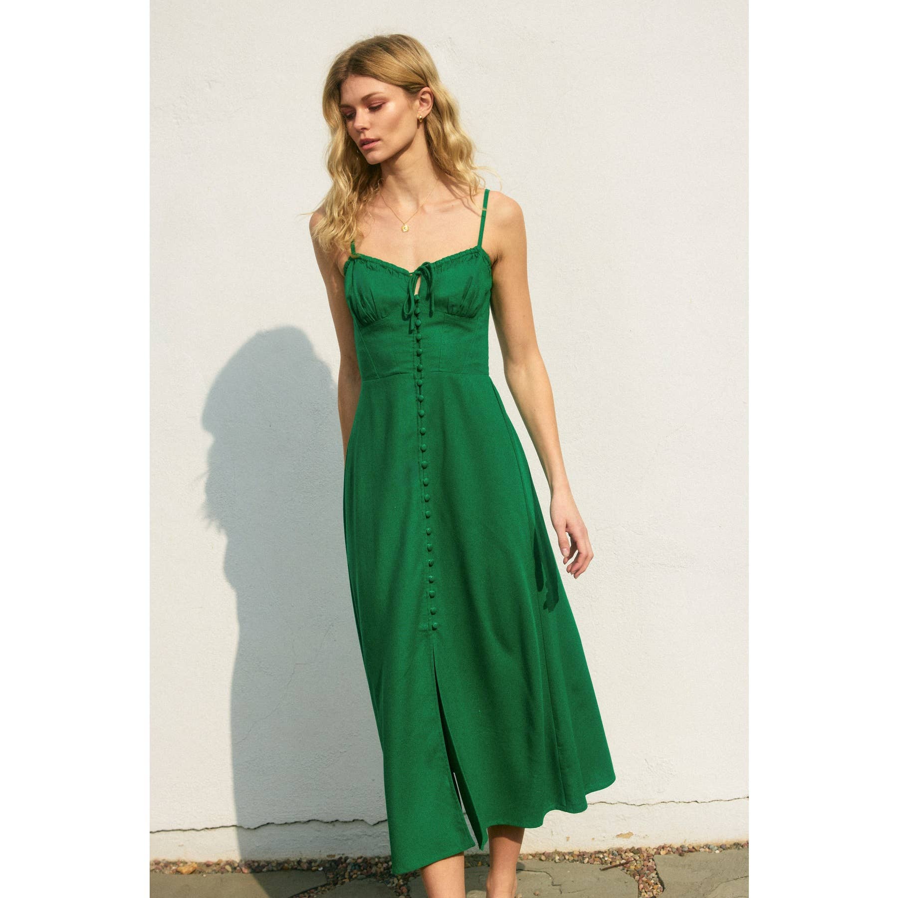Heaven Sent Sweetheart Corset Midi Dress - Out of the Blue