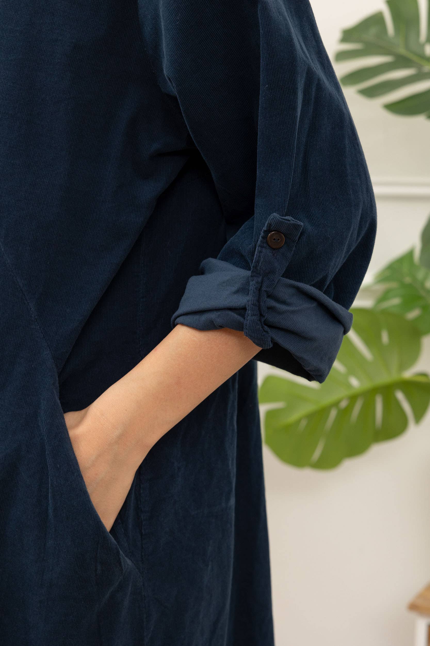 Anise Corduroy Shirtdress - Out of the Blue