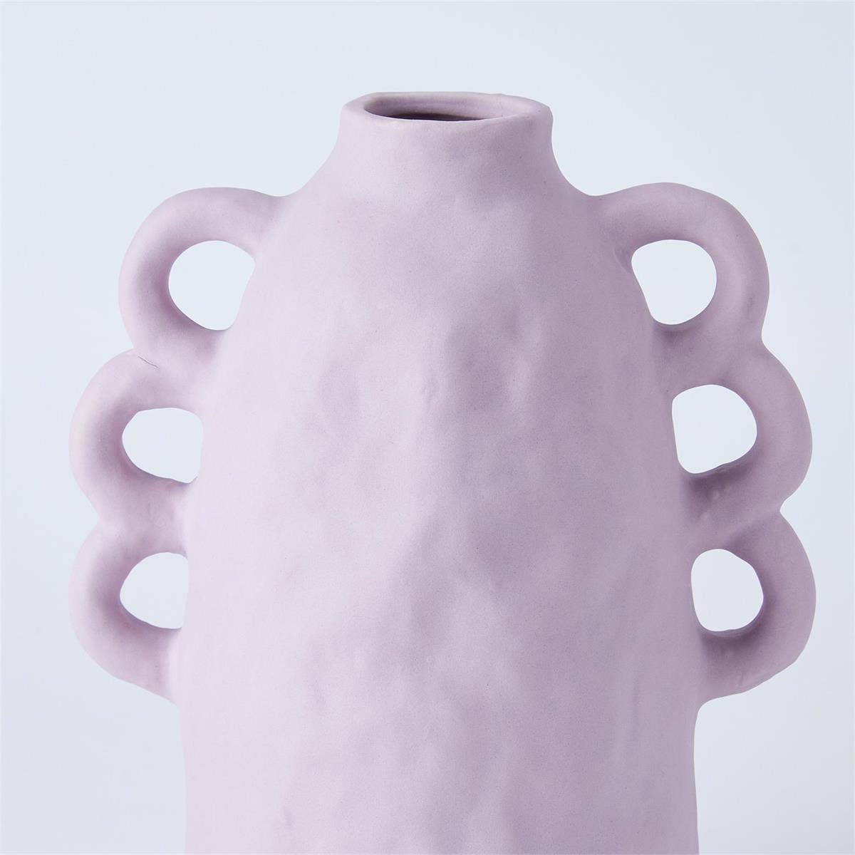 Truu Design Ceramic Vase with Loops, Matte Lavender - Out of the Blue