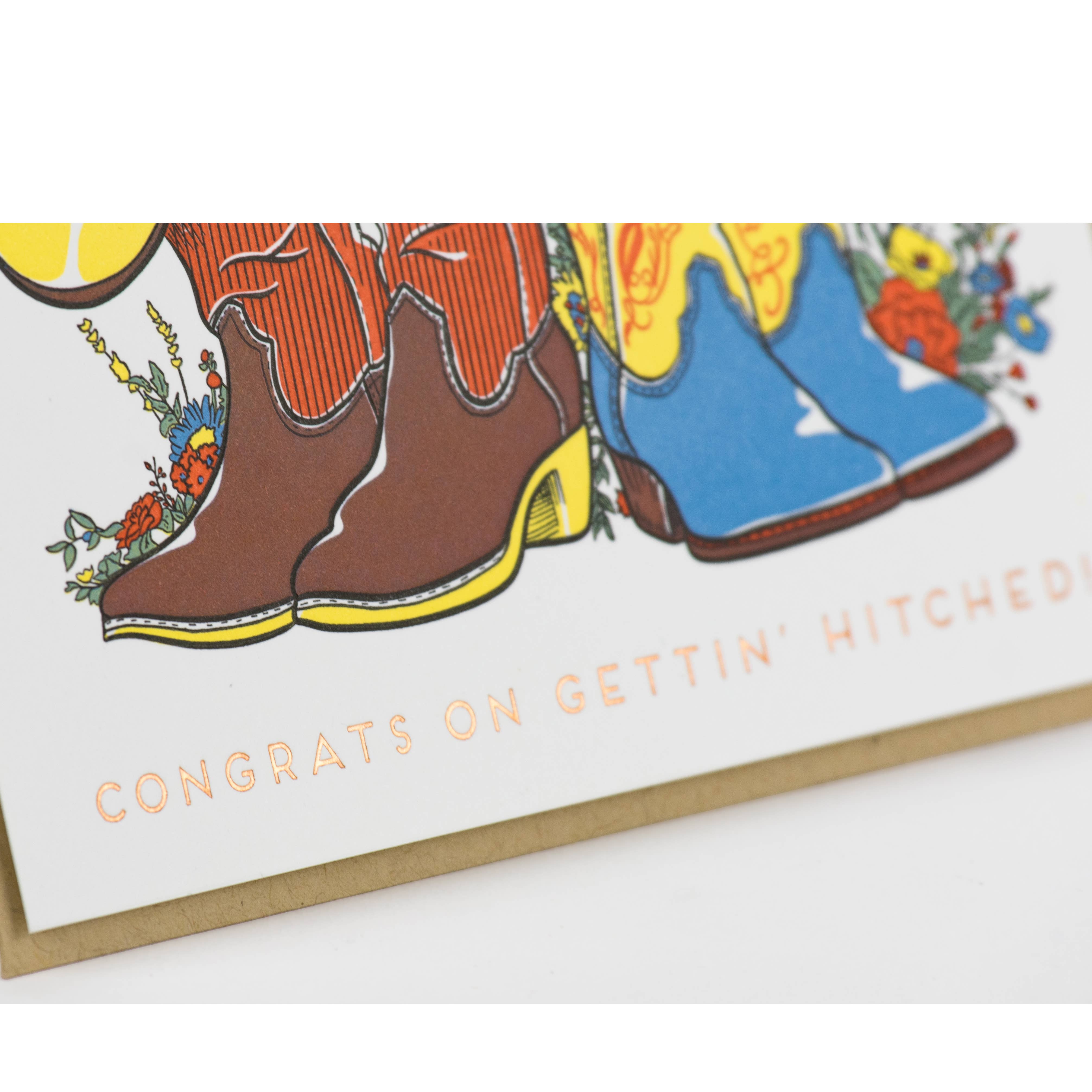 Wedding Country Boots Card - Out of the Blue
