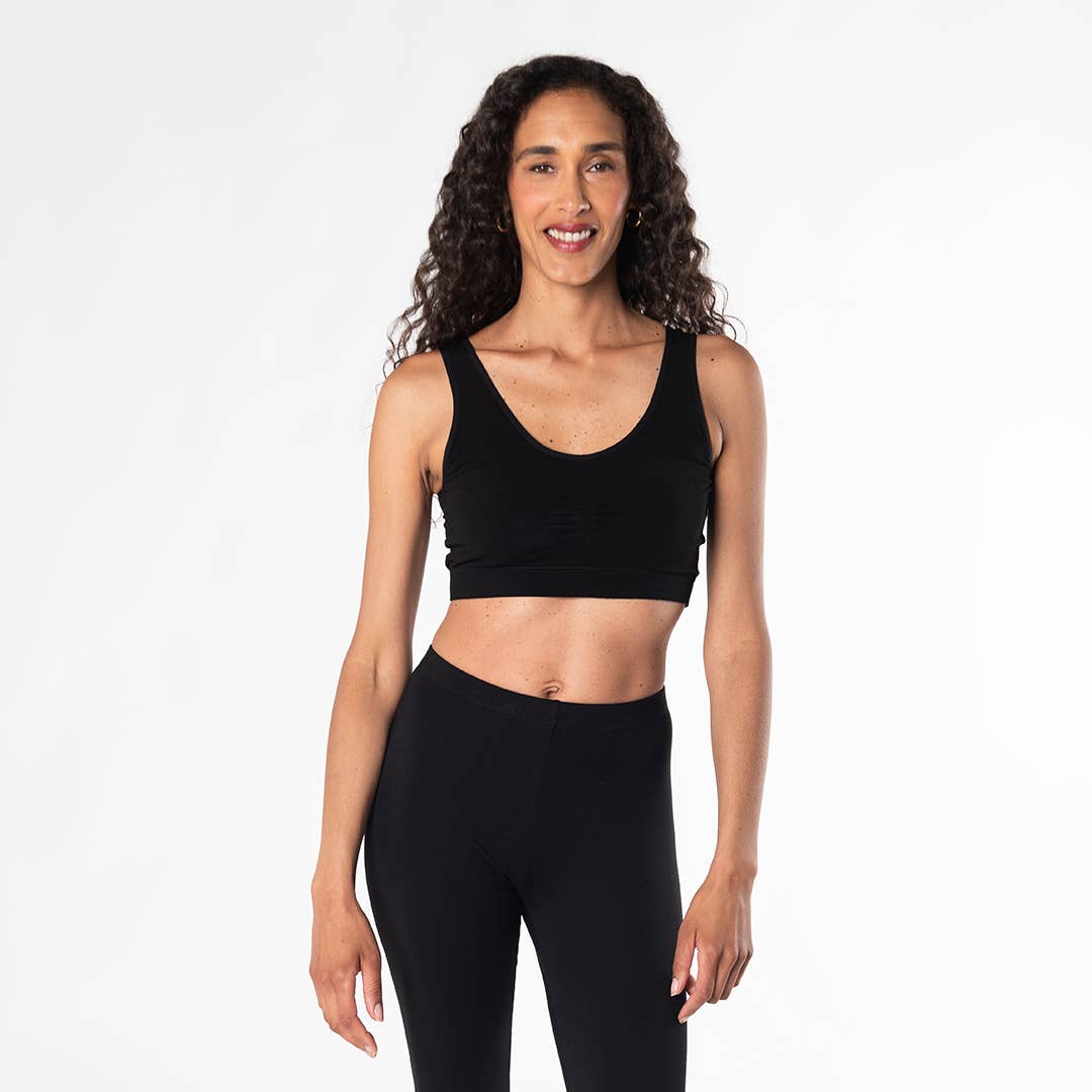 Essential Bamboo Bralette - Black - Out of the Blue