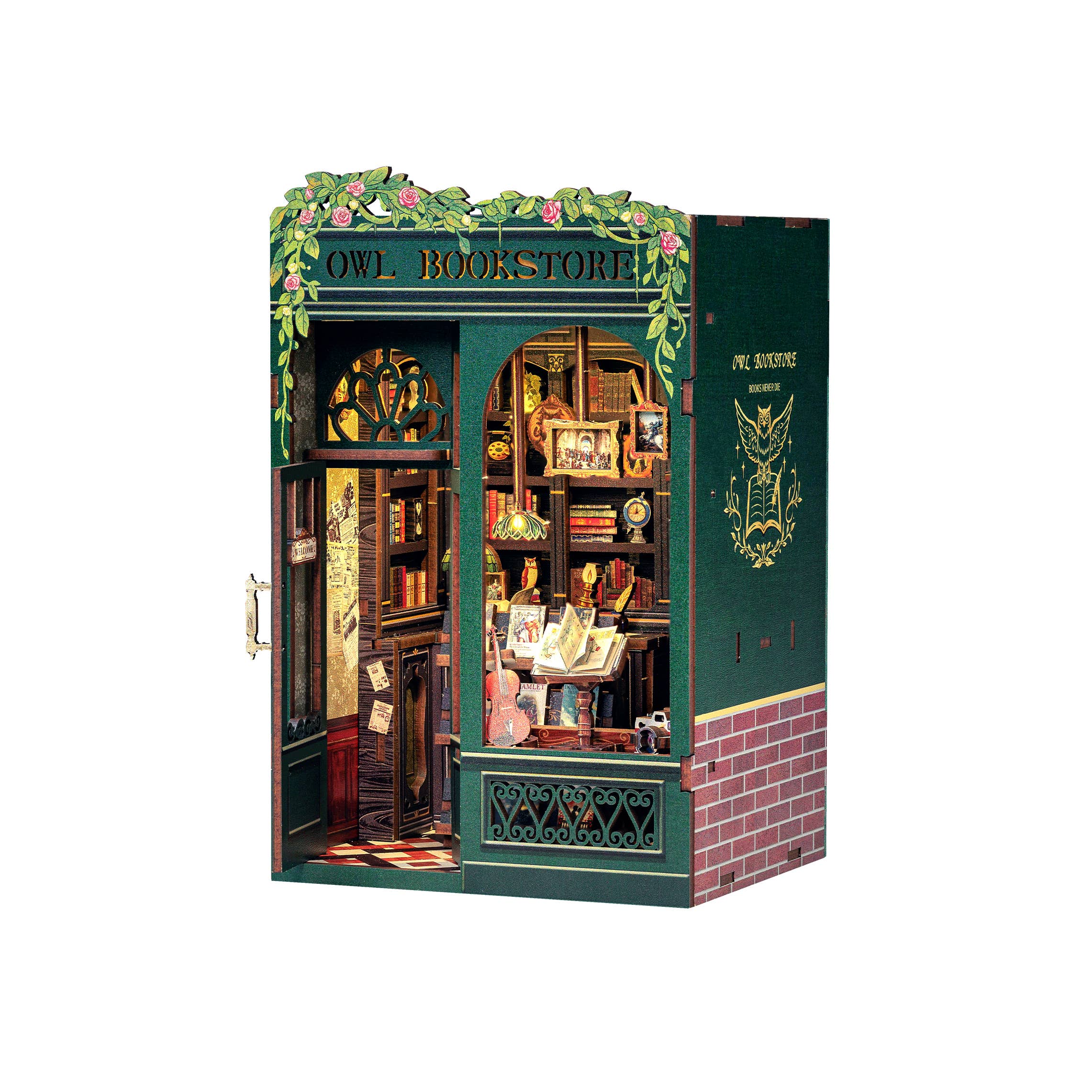 DIY Book Nook Kit: Owl Bookstore - Out of the Blue