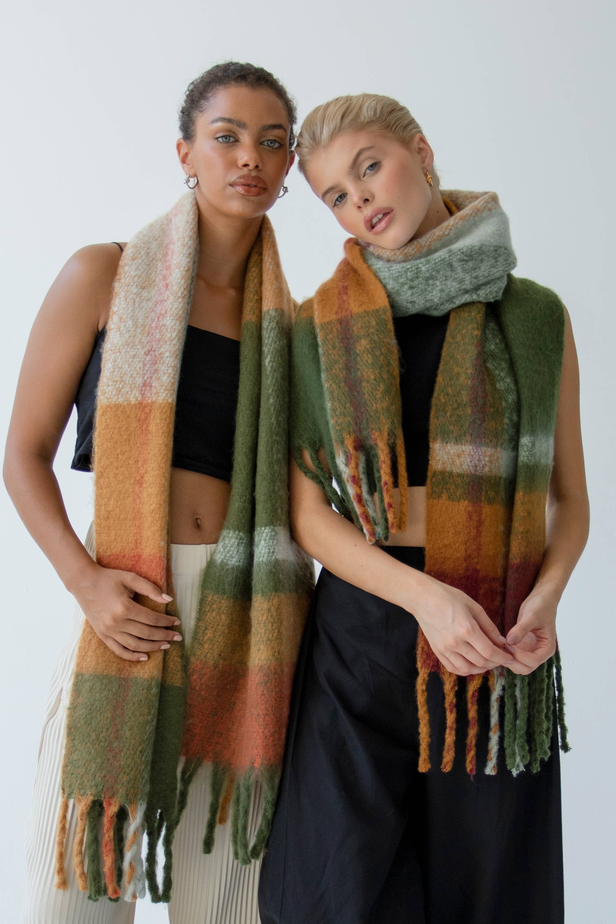 The Stockholm Scarf - 100% Recycled - Mossy Spring - FW25 - Out of the Blue
