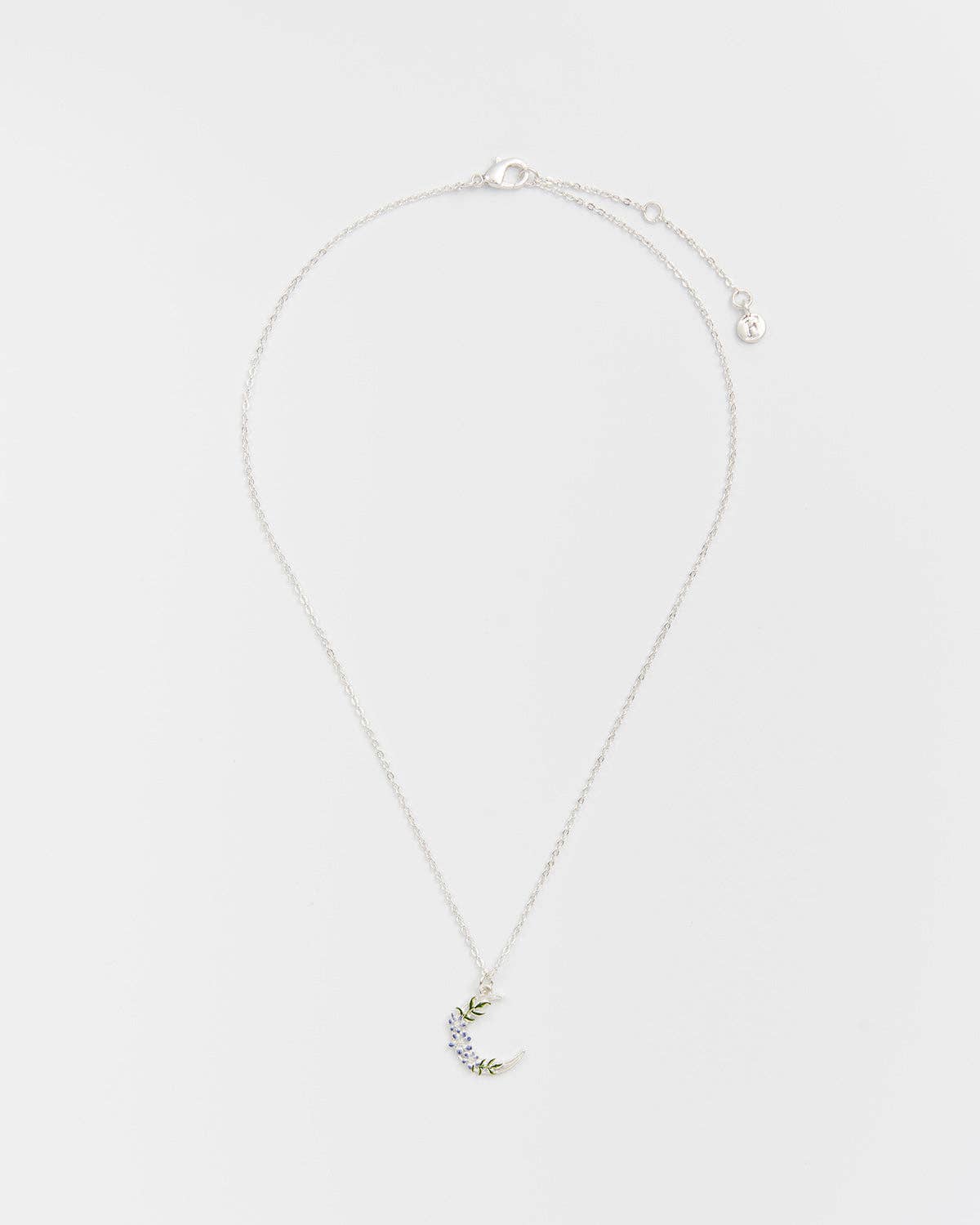 Nightshade Moon Silver Chain Necklace