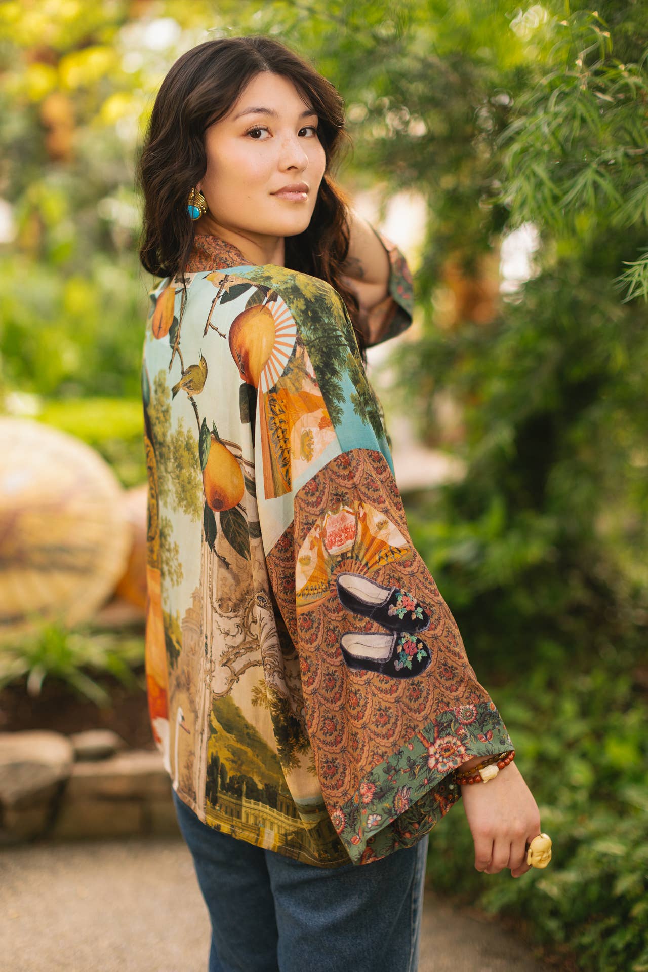 Secret Garden Cropped Jacket - Out of the Blue