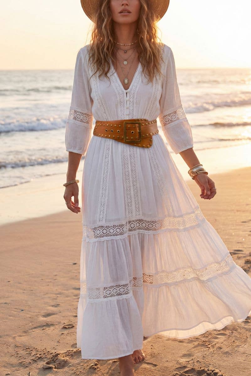 NOX Light Brown Leather Sash Belt - Out of the Blue