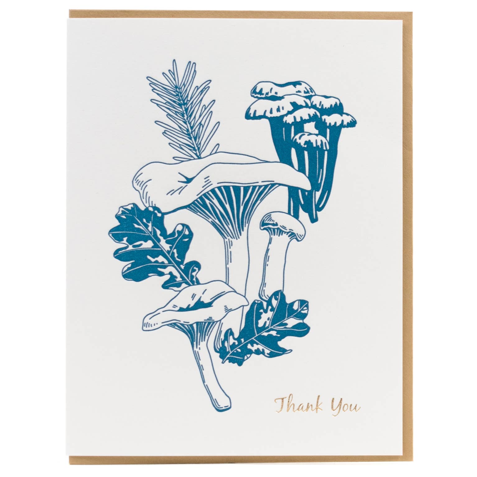 Chanterelle Mushroom Card - Out of the Blue