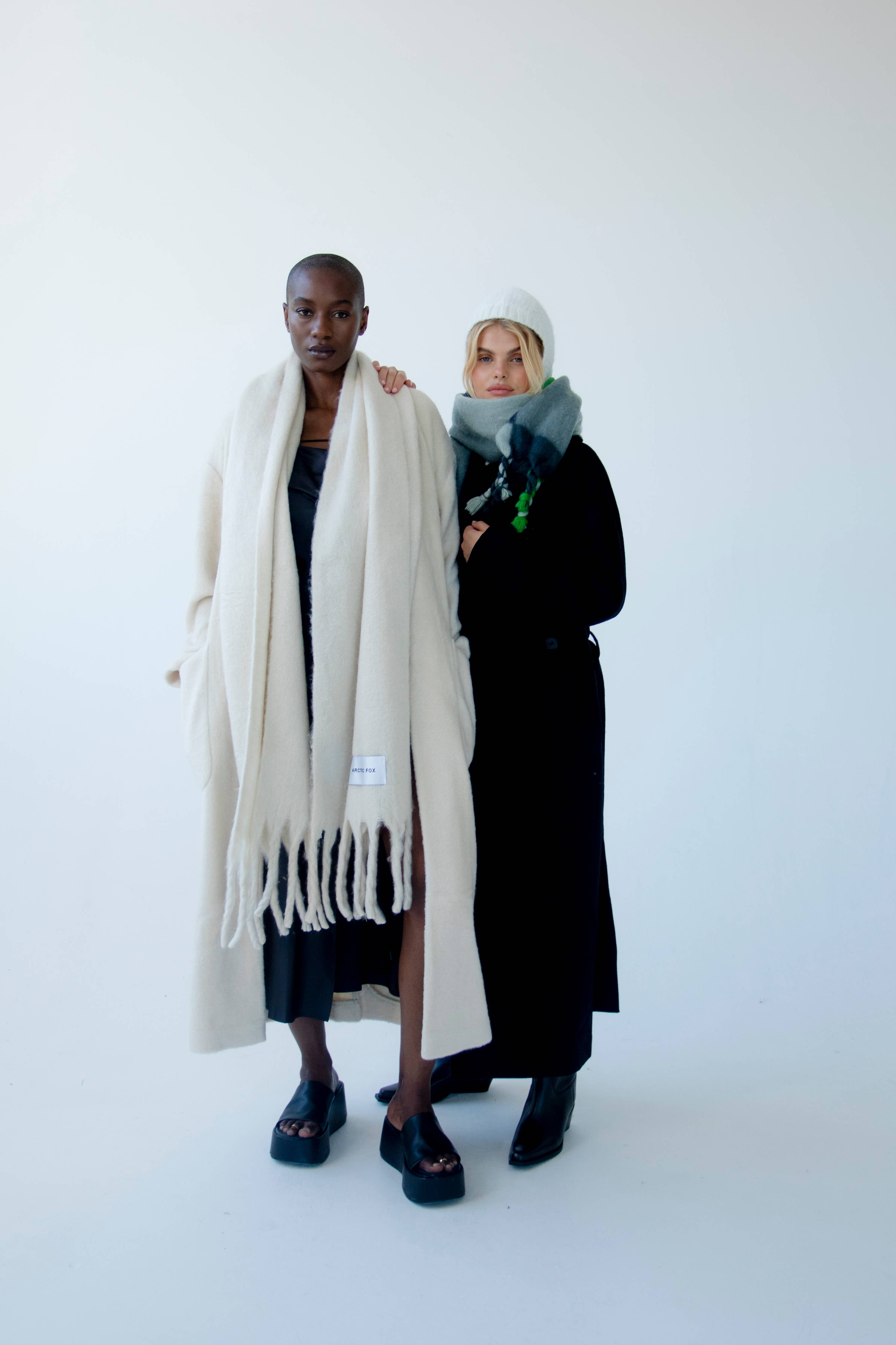 The Reykjavik Scarf - 100% Recycled - Pebble Beige - FW25 - Out of the Blue