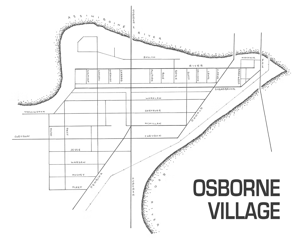 Osborne Vlilage Map Print - Out of the Blue