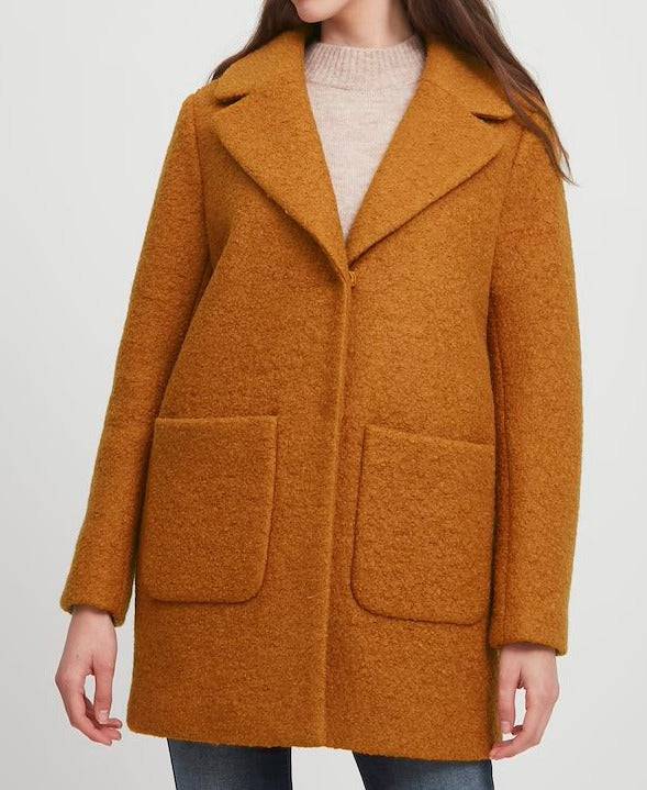 Wool Blend Coat - Out of the Blue