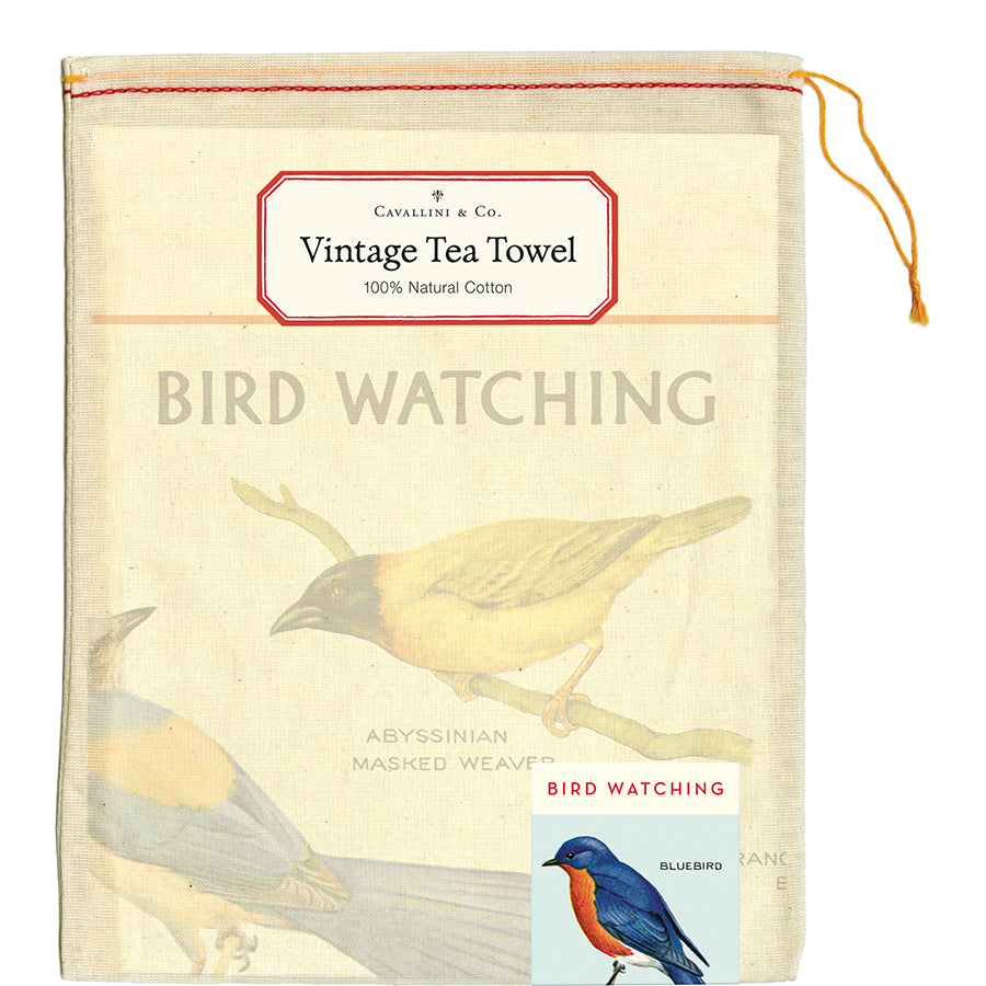 Bird Watching Tea Towel