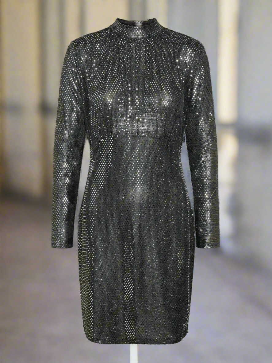 Sequin Dot Dress - Out of the Blue