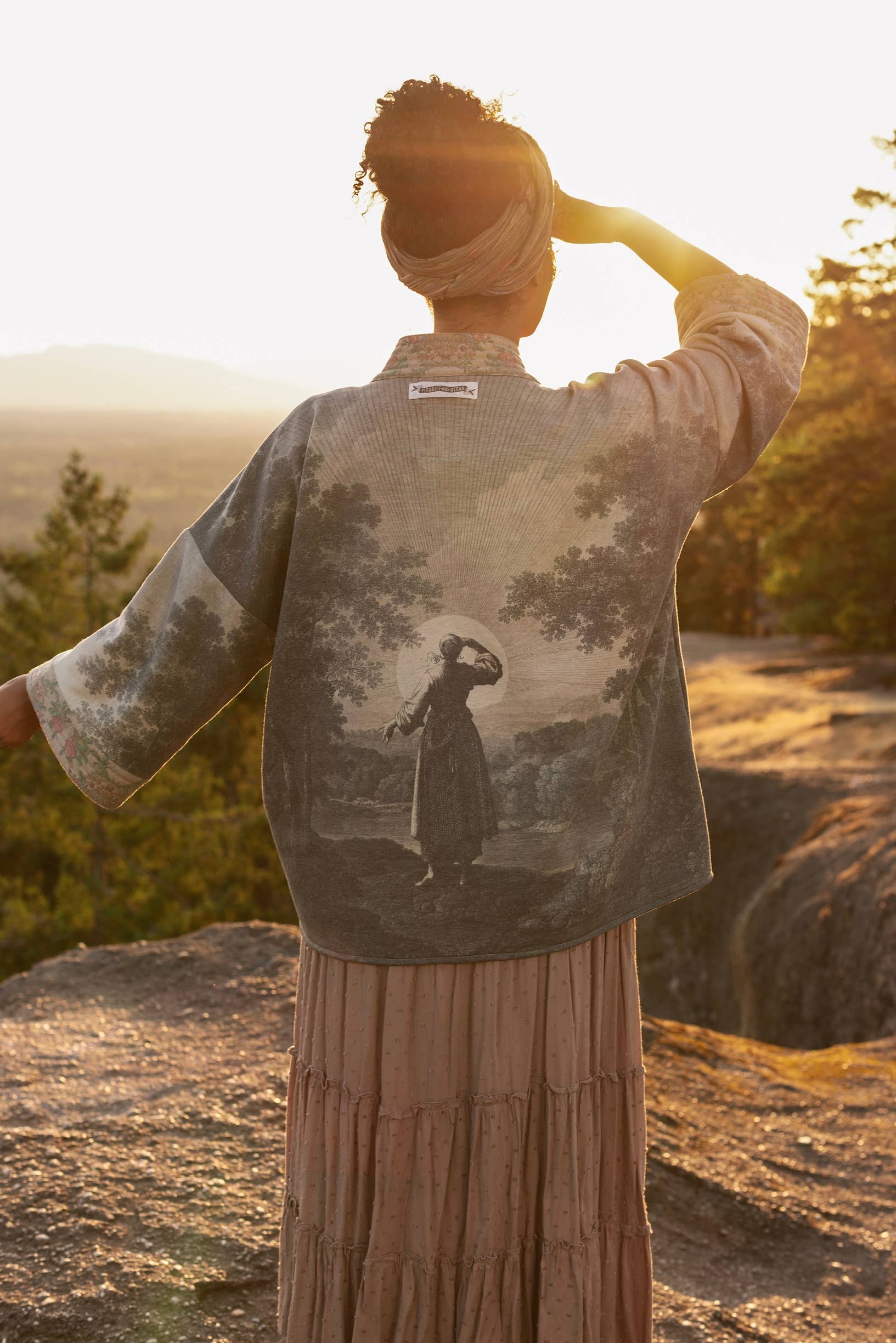 Still I Rise Fleece Lined Cozy Cardigan Kimono Jacket - Out of the Blue