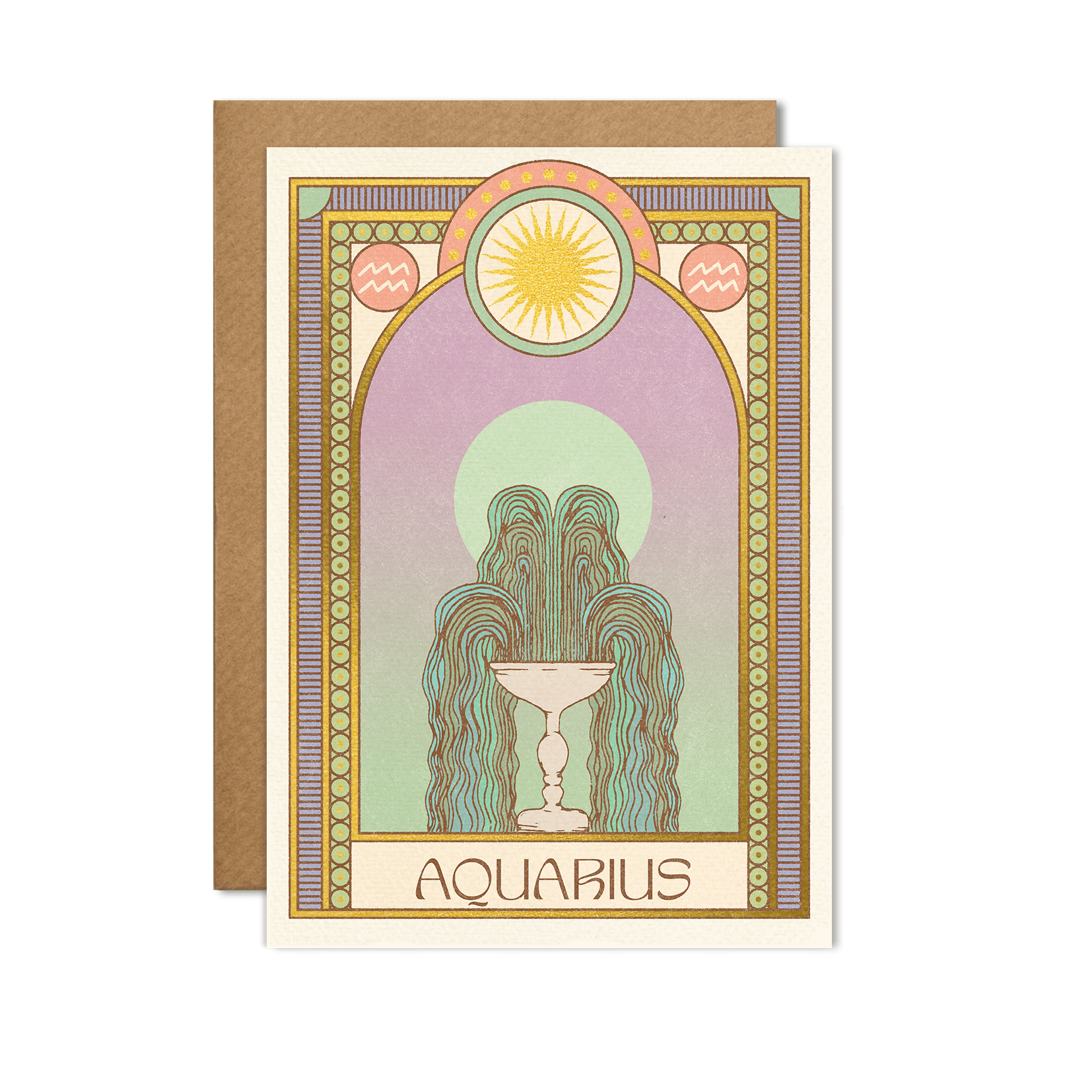 Aquarius Zodiac Card - Out of the Blue