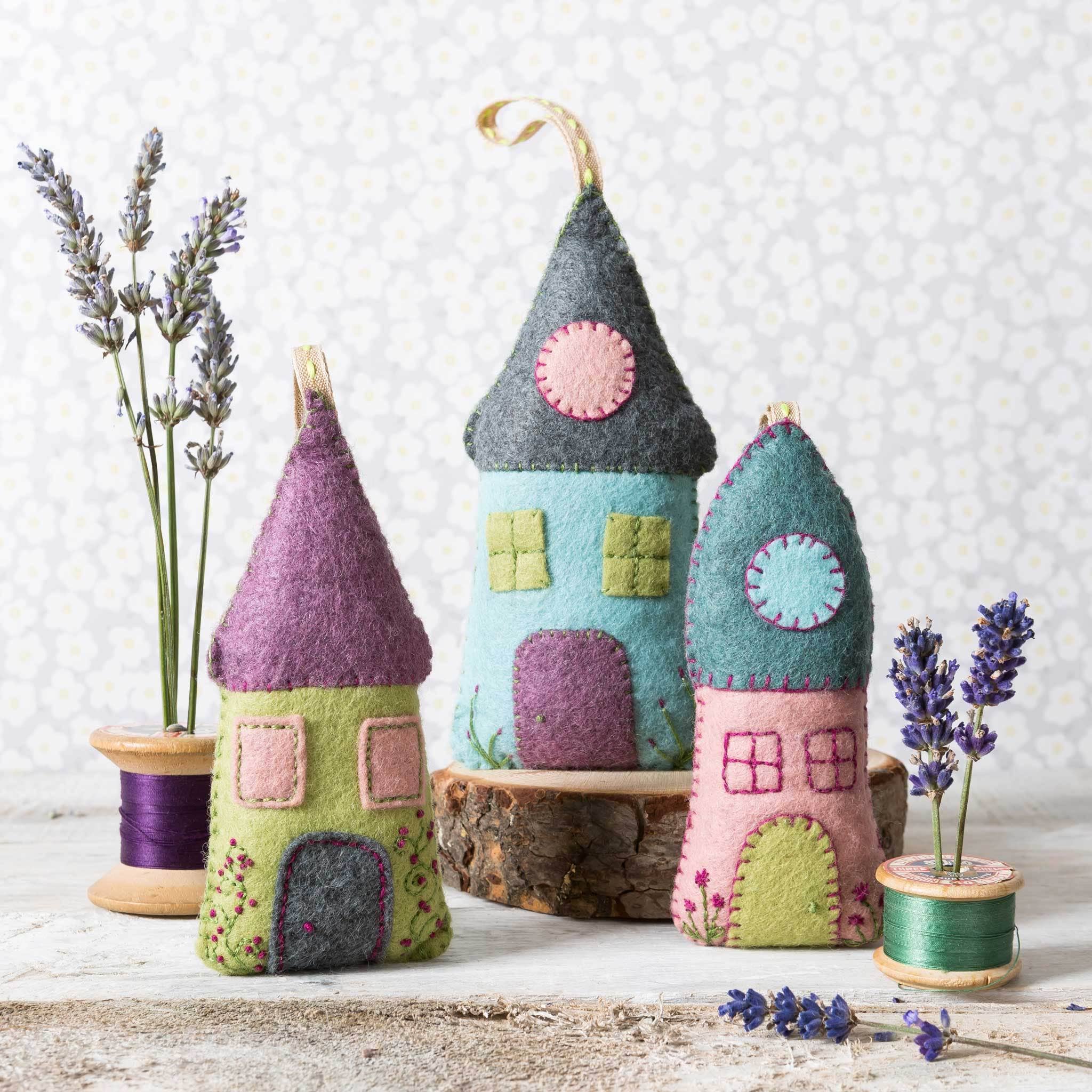 Lavender Houses Felt Craft Kit: English - Out of the Blue