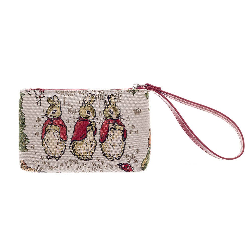 WRIS-BP-FLOPSY | Peter Rabbit Flopsy, Mopsy and Cotton Tail Wristlet Purse - Out of the Blue