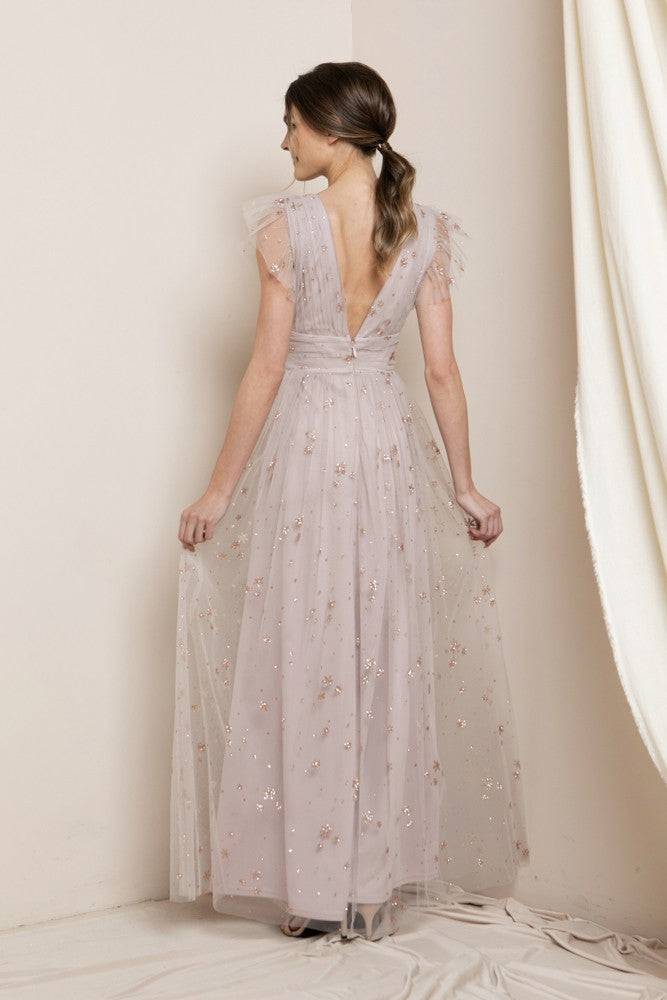 Maxi Star Mesh Dress - Out of the Blue