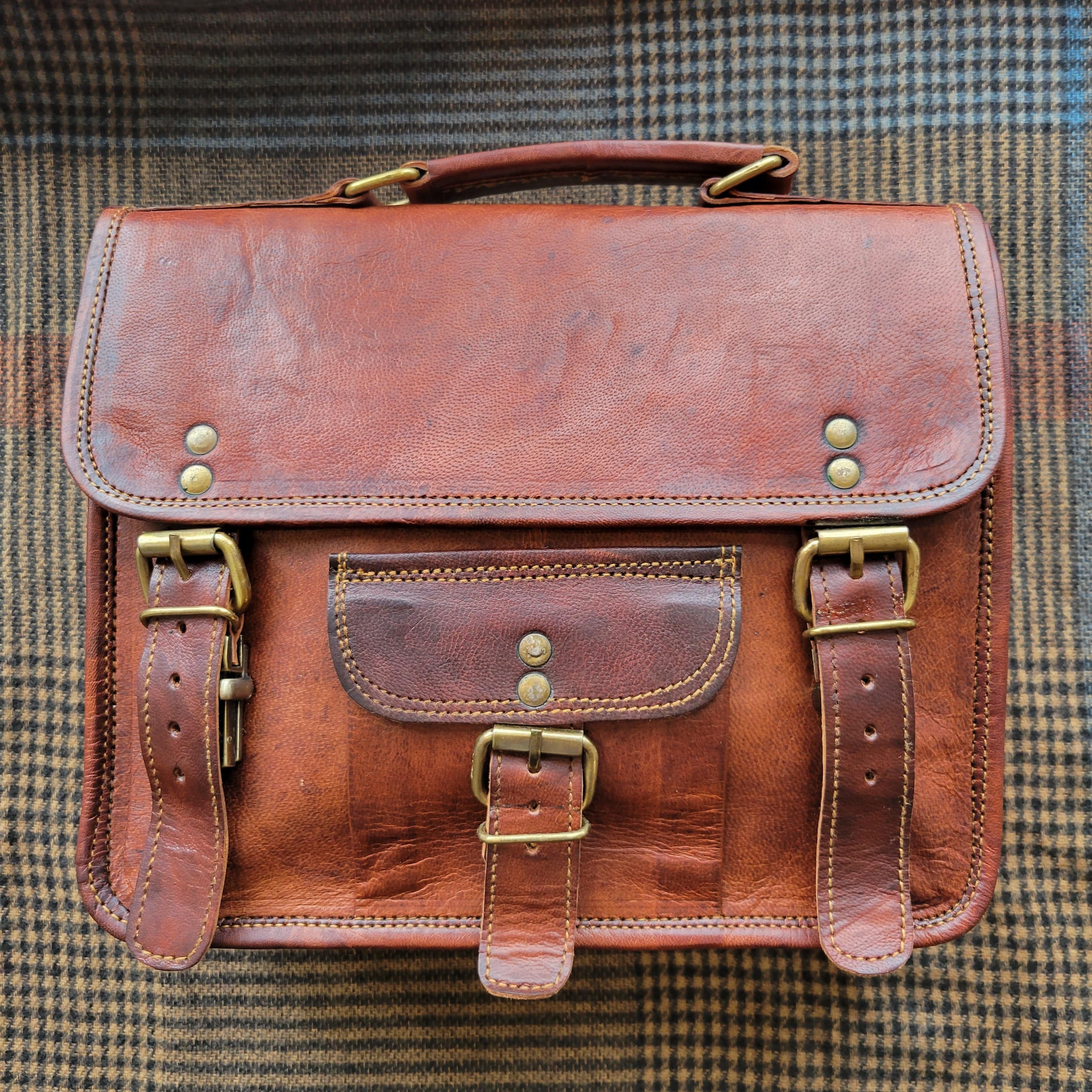 11" WIDE SATCHEL - Out of the Blue
