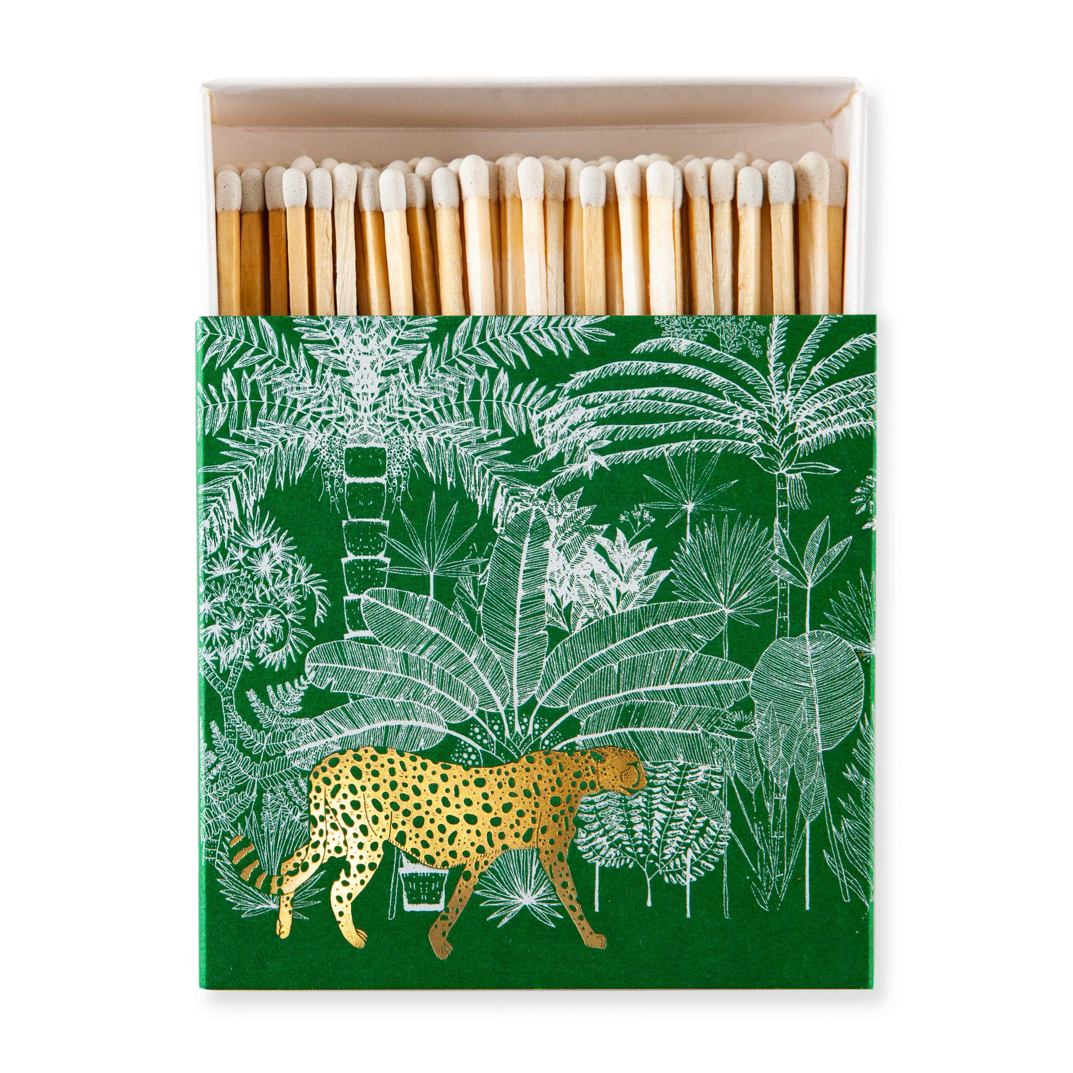 Cheetah in Jungle on Green Matchbox - Out of the Blue
